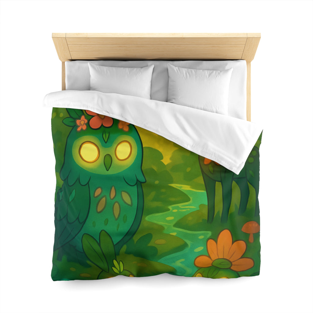 Housse de Couette Microfibre Illustration Unique Design Moderne Décoration Intérieure Raffinée