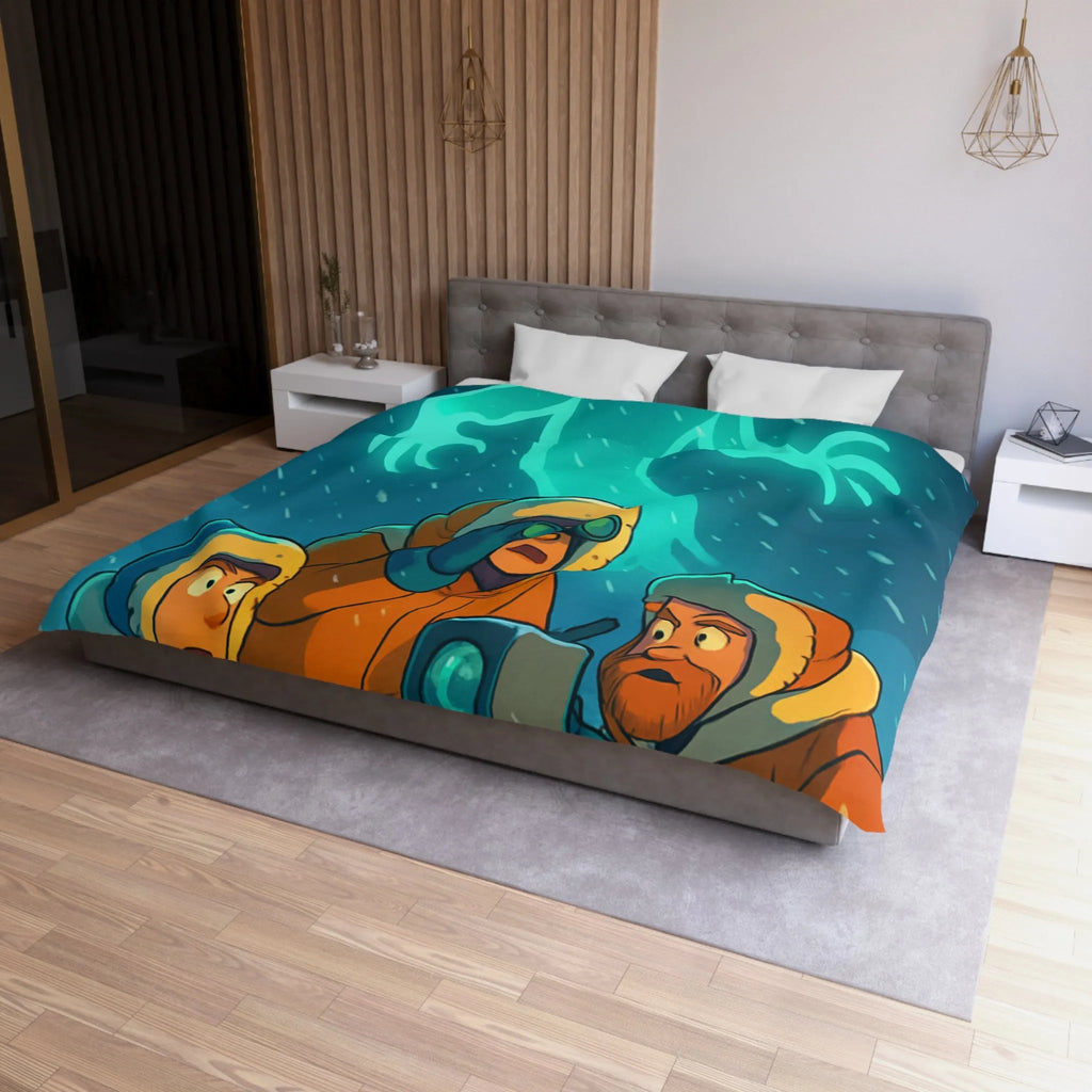 Explorez l'aventure arctique avec trois explorateurs et un mystérieux fantôme lumineux