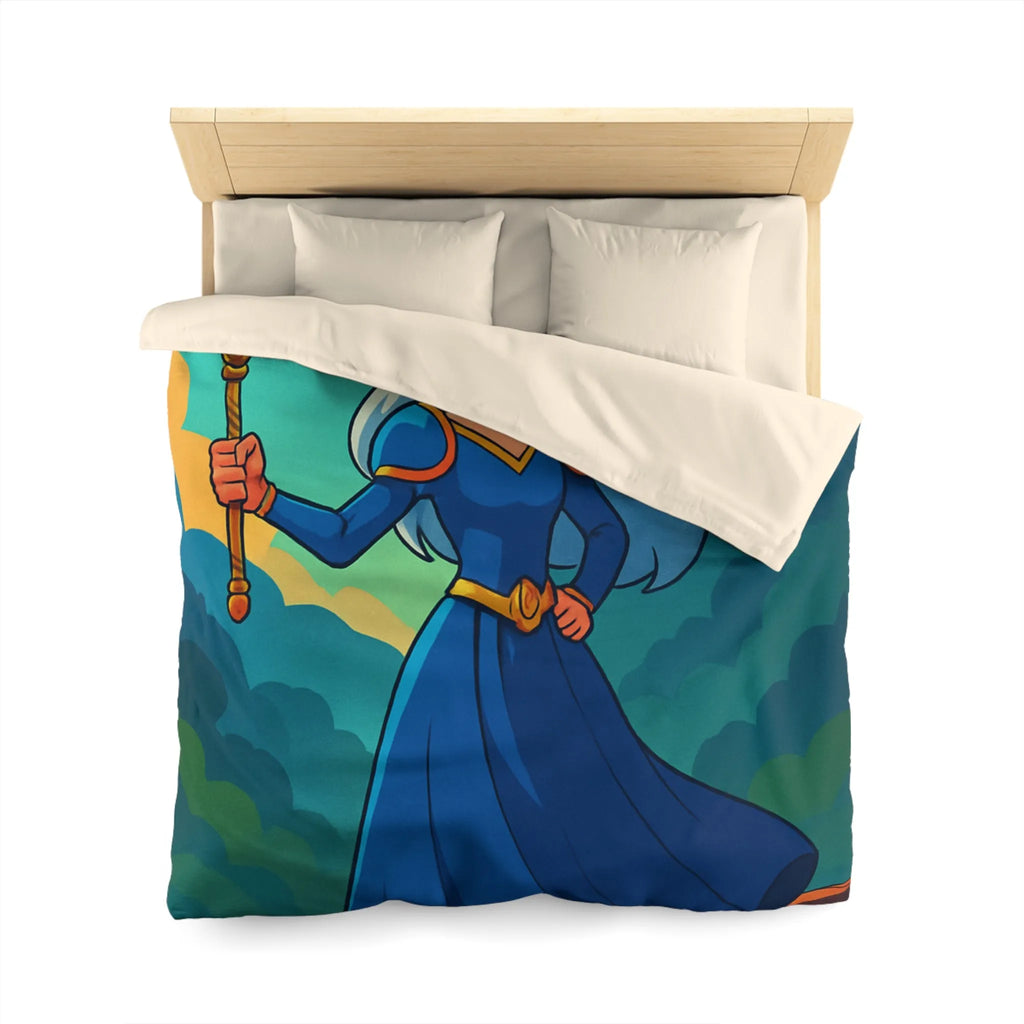 Housse de Couette Microfibre Art Graphique Contemporain Style Décoratif Chambre Tendance