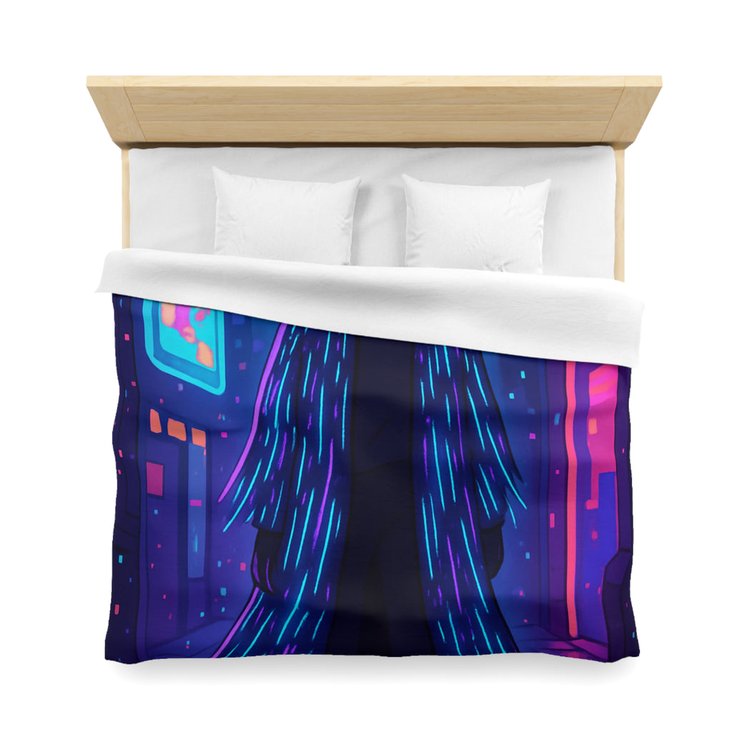 Housse de Couette Microfibre Design Artistique Moderne Décoration Chambre Confort Premium