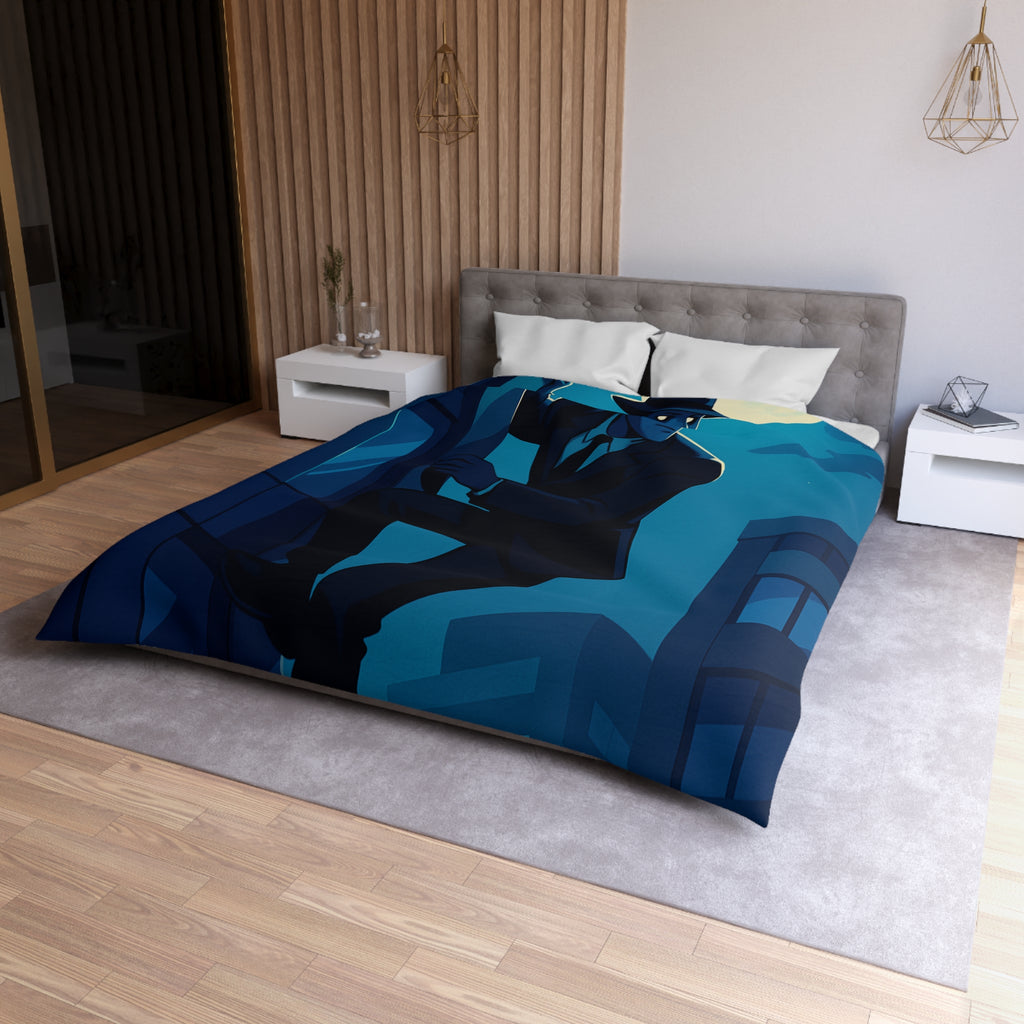 Housse de Couette Microfibre Illustration Unique Design Moderne Décoration Intérieure Raffinée