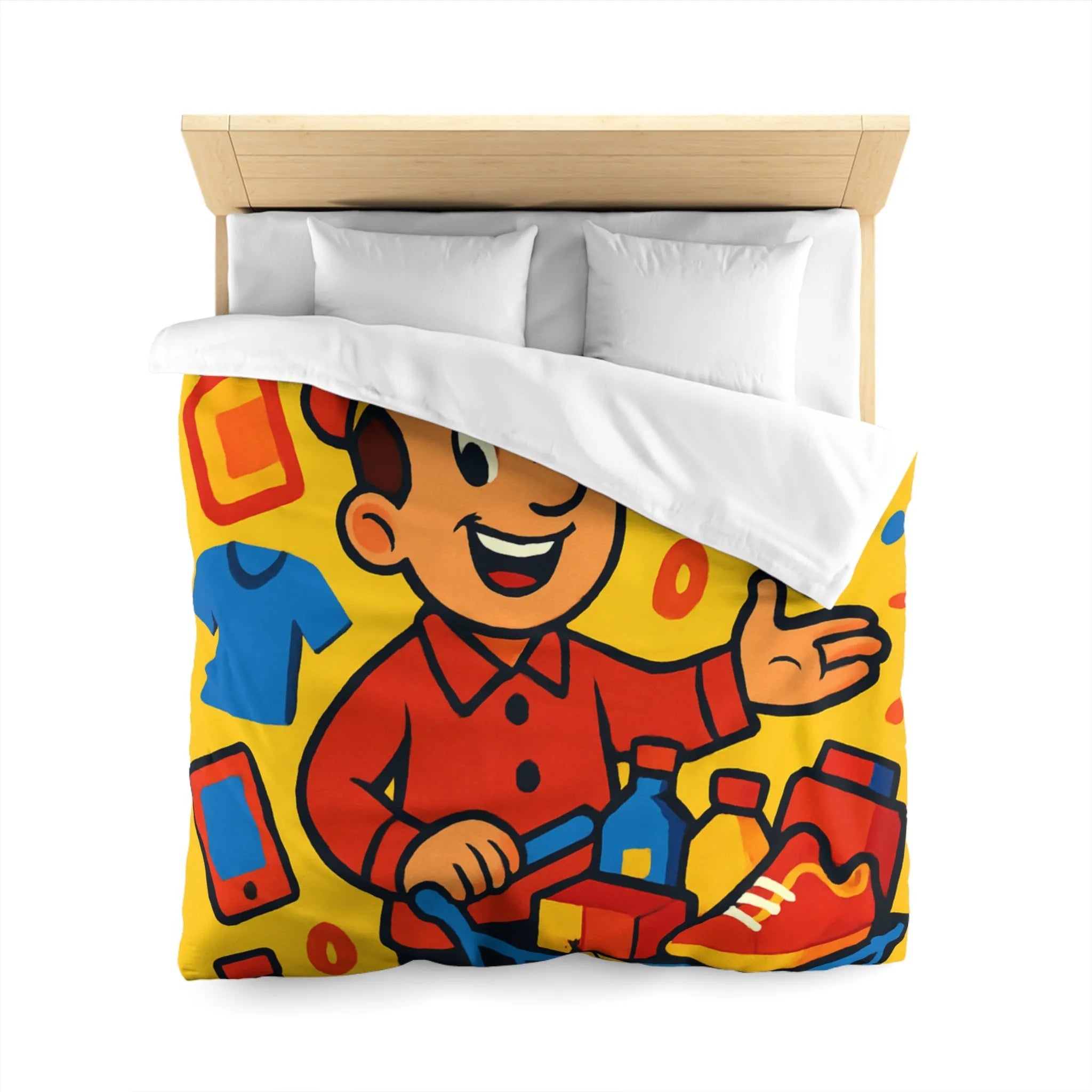 Housse de Couette Microfibre Création Artistique Moderne Design Exclusif Décoration Chambre