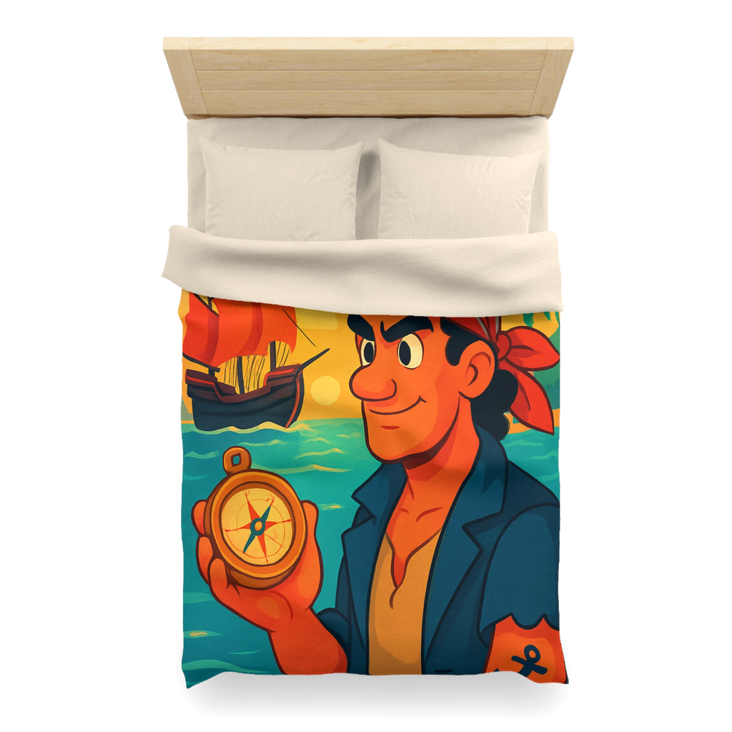 Housse de Couette Microfibre Illustration Unique Design Moderne Décoration Intérieure Raffinée