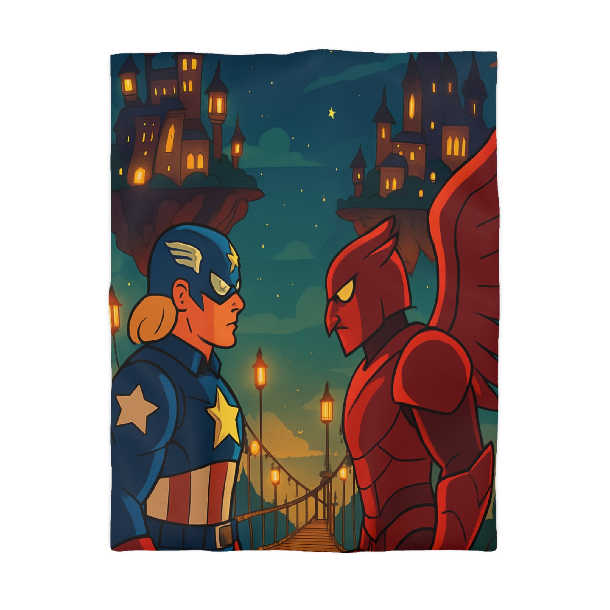 Housse de Couette Microfibre Design Artistique Moderne Décoration Chambre Confort Premium