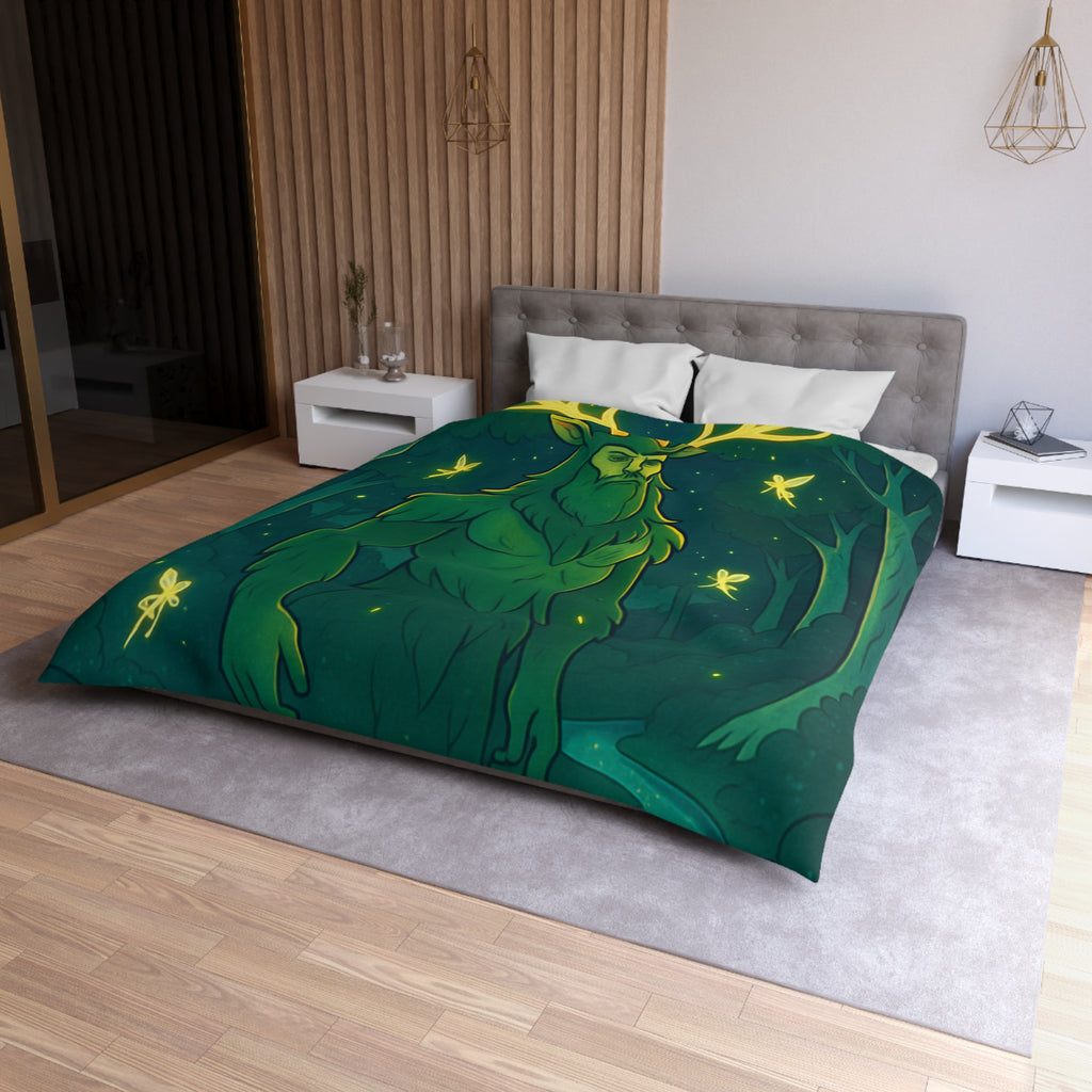 Housse de Couette Microfibre Illustration Unique Design Moderne Décoration Intérieure Raffinée