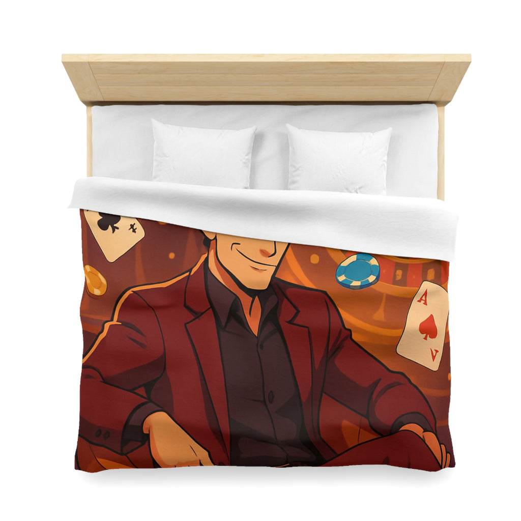 Housse de Couette Microfibre Motif Créatif Original Style Contemporain Chambre Élégante