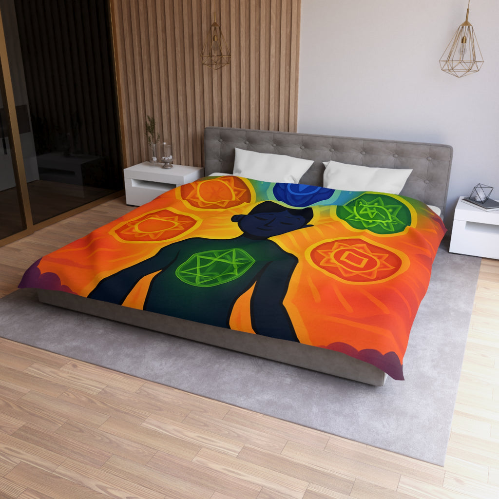 Housse de Couette Microfibre Design Artistique Moderne Décoration Chambre Confort Premium