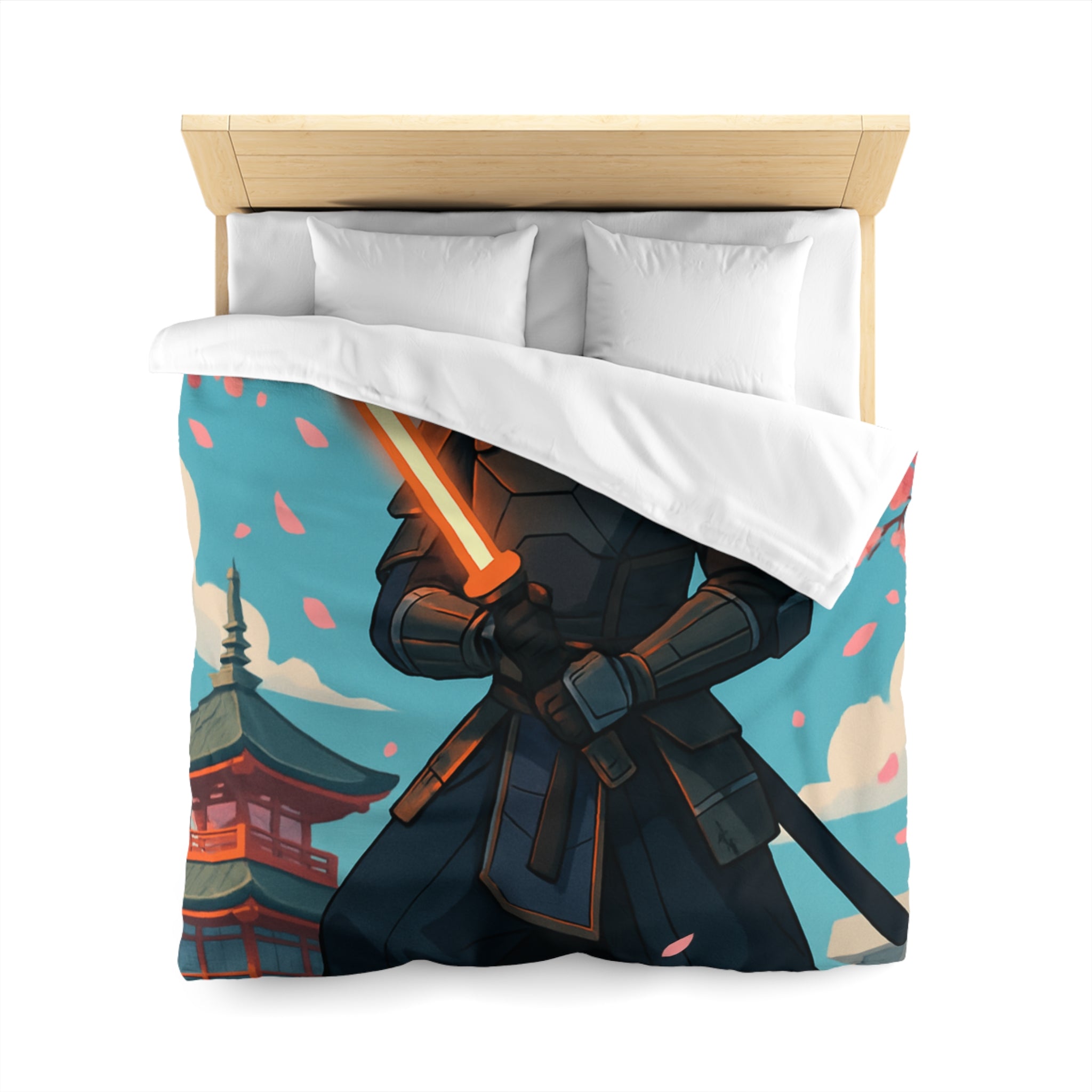 Housse de Couette Microfibre Illustration Unique Design Moderne Décoration Intérieure Raffinée