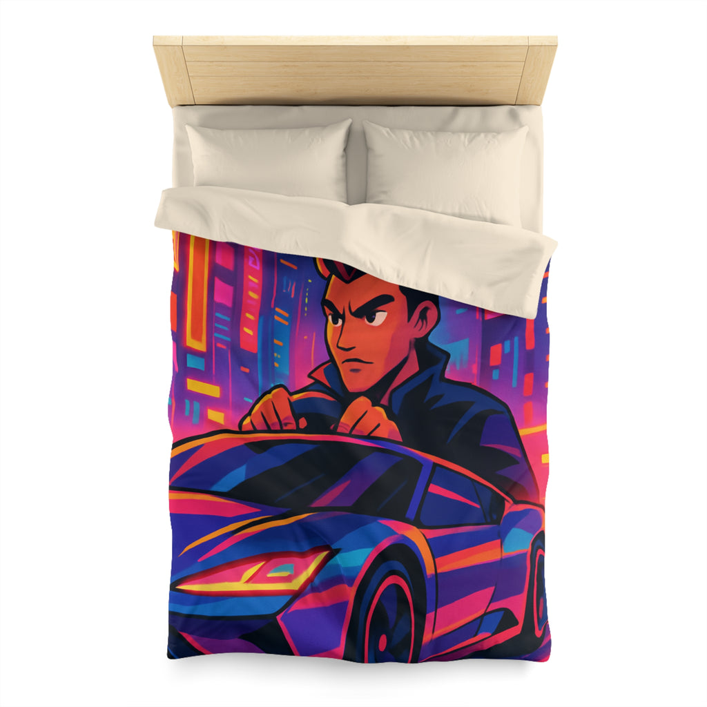 Housse de Couette Microfibre Design Artistique Moderne Décoration Chambre Confort Premium