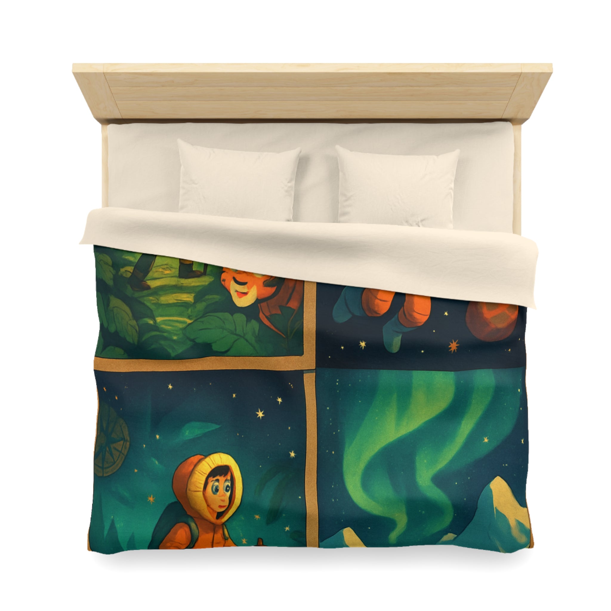 Housse de Couette Microfibre Création Artistique Moderne Design Exclusif Décoration Chambre