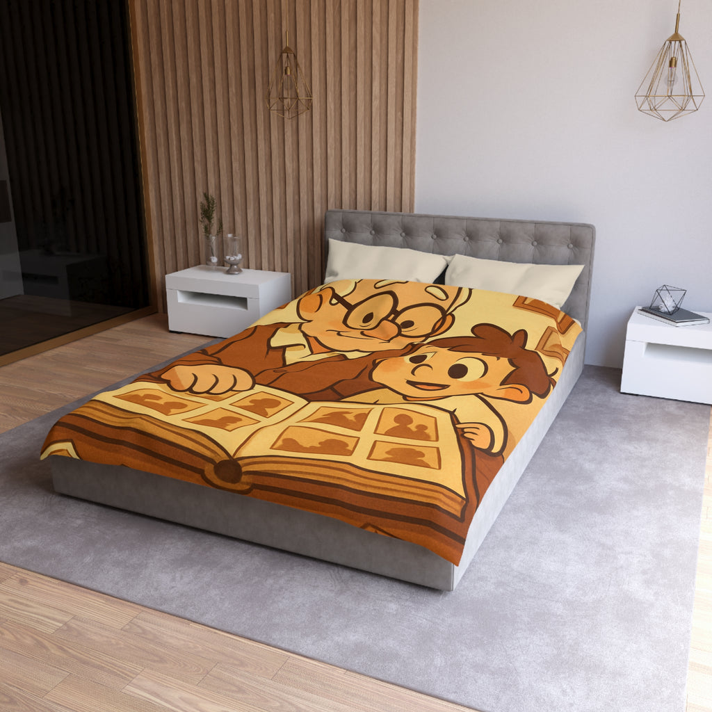 Housse de Couette Microfibre Design Artistique Moderne Décoration Chambre Confort Premium