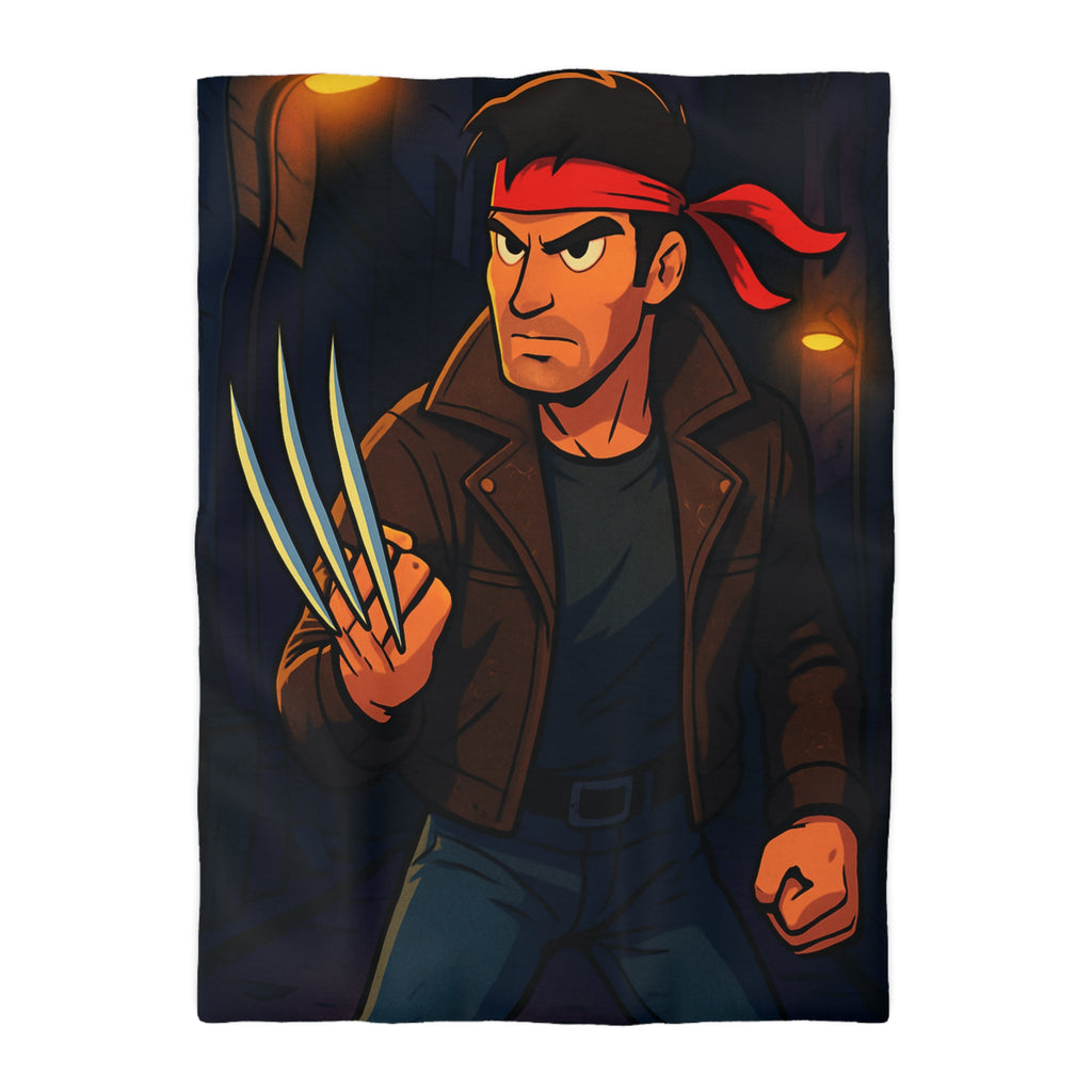 Housse de Couette Microfibre Illustration Unique Design Moderne Décoration Intérieure Raffinée