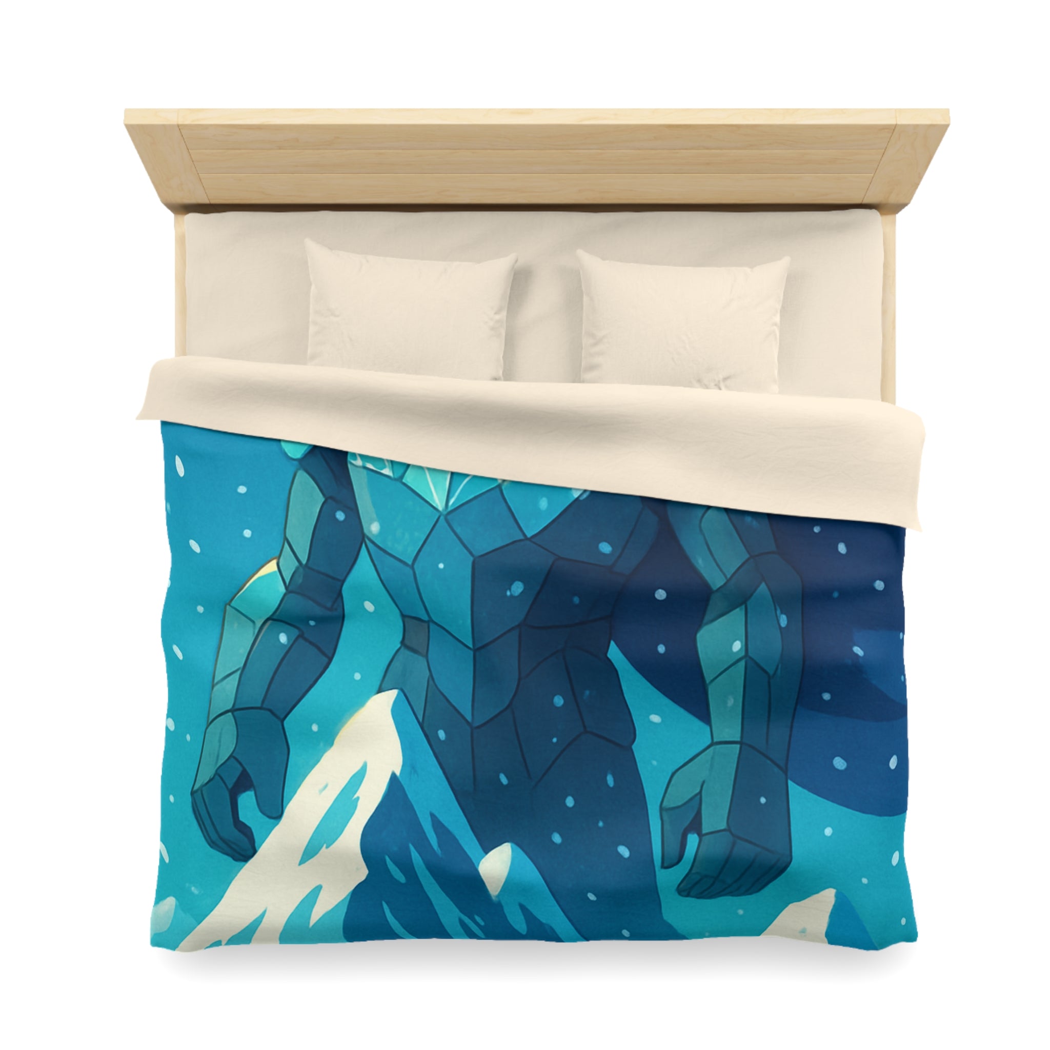 Housse de Couette Microfibre Illustration Unique Design Moderne Décoration Intérieure Raffinée