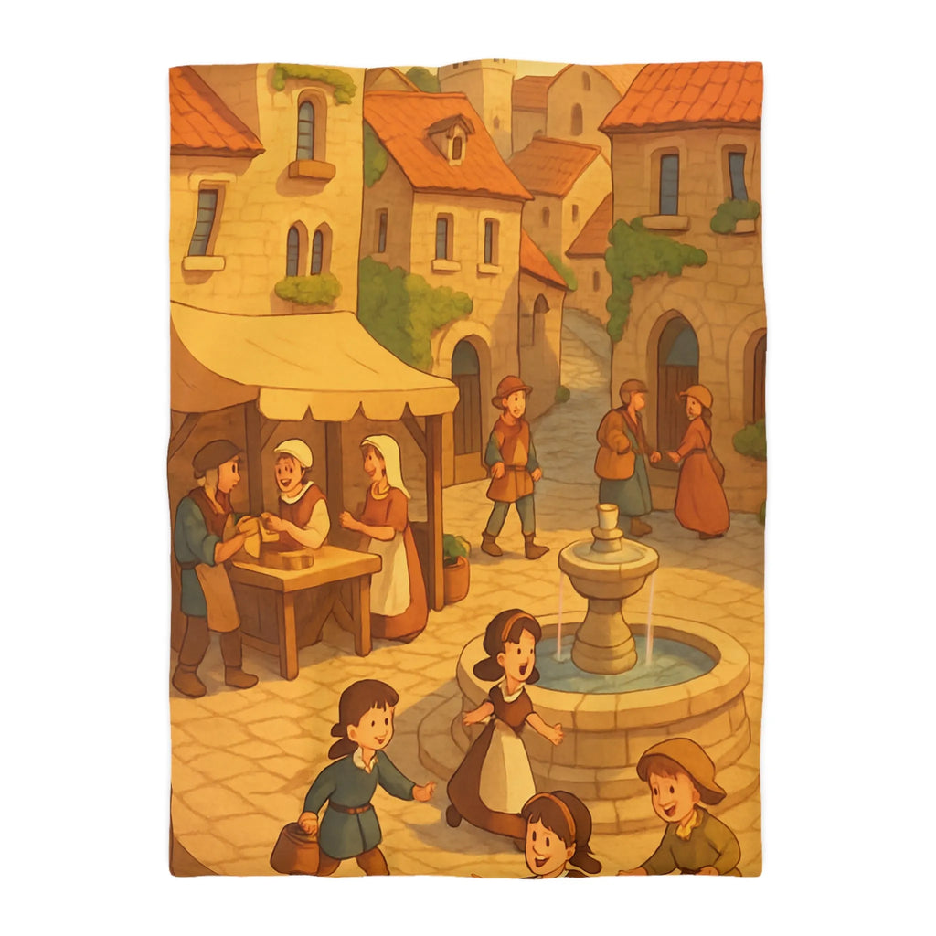 Housse de Couette Microfibre Art Graphique Contemporain Style Décoratif Chambre Tendance