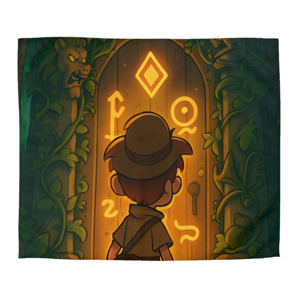 Explorez l'univers enchanté avec cette housse de couette magique et mystérieuse pour enfants