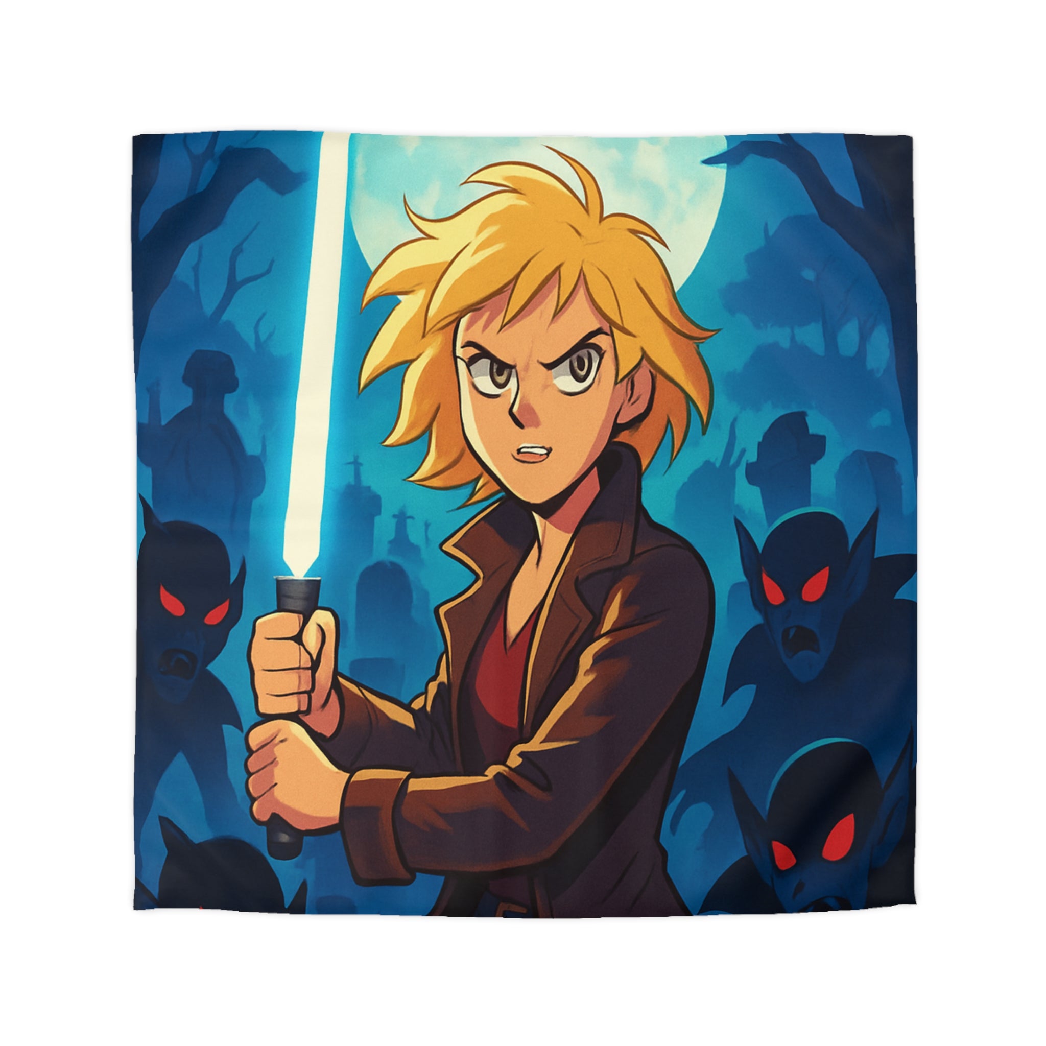 Housse de Couette Microfibre Motif Créatif Original Style Contemporain Chambre Élégante