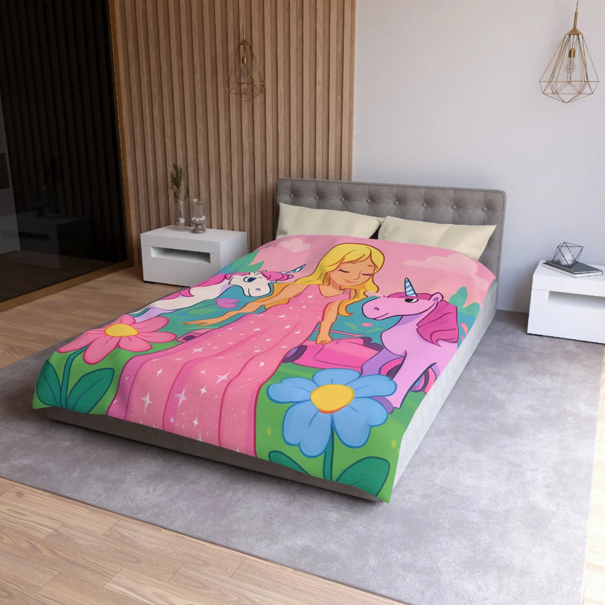 Housse de Couette Microfibre Création Artistique Moderne Design Exclusif Décoration Chambre