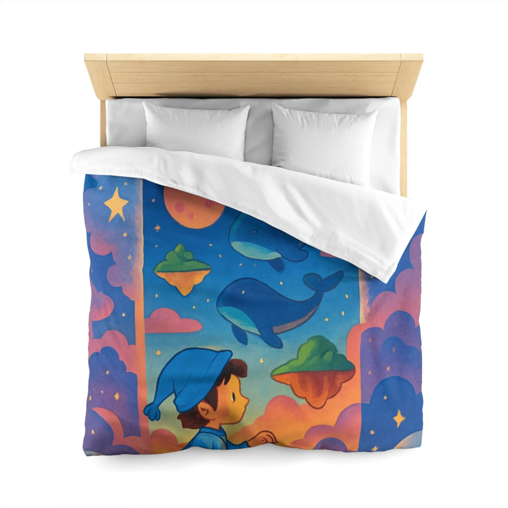 Housse de Couette Enfant : Voyage Imaginaire Étoilé pour Rêves Enchantés et Doux Sommeil