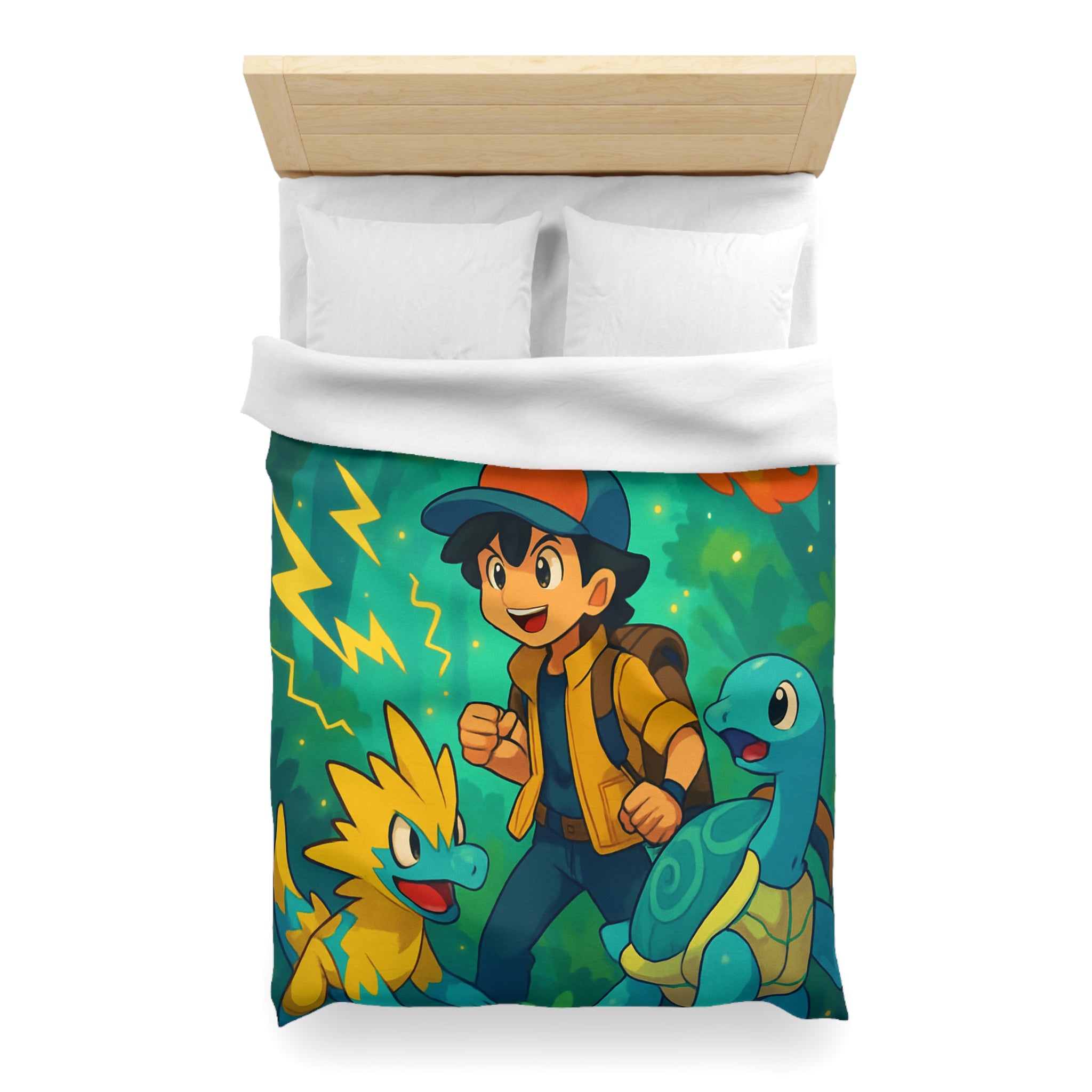 Housse de Couette Microfibre Motif Créatif Original Style Contemporain Chambre Élégante