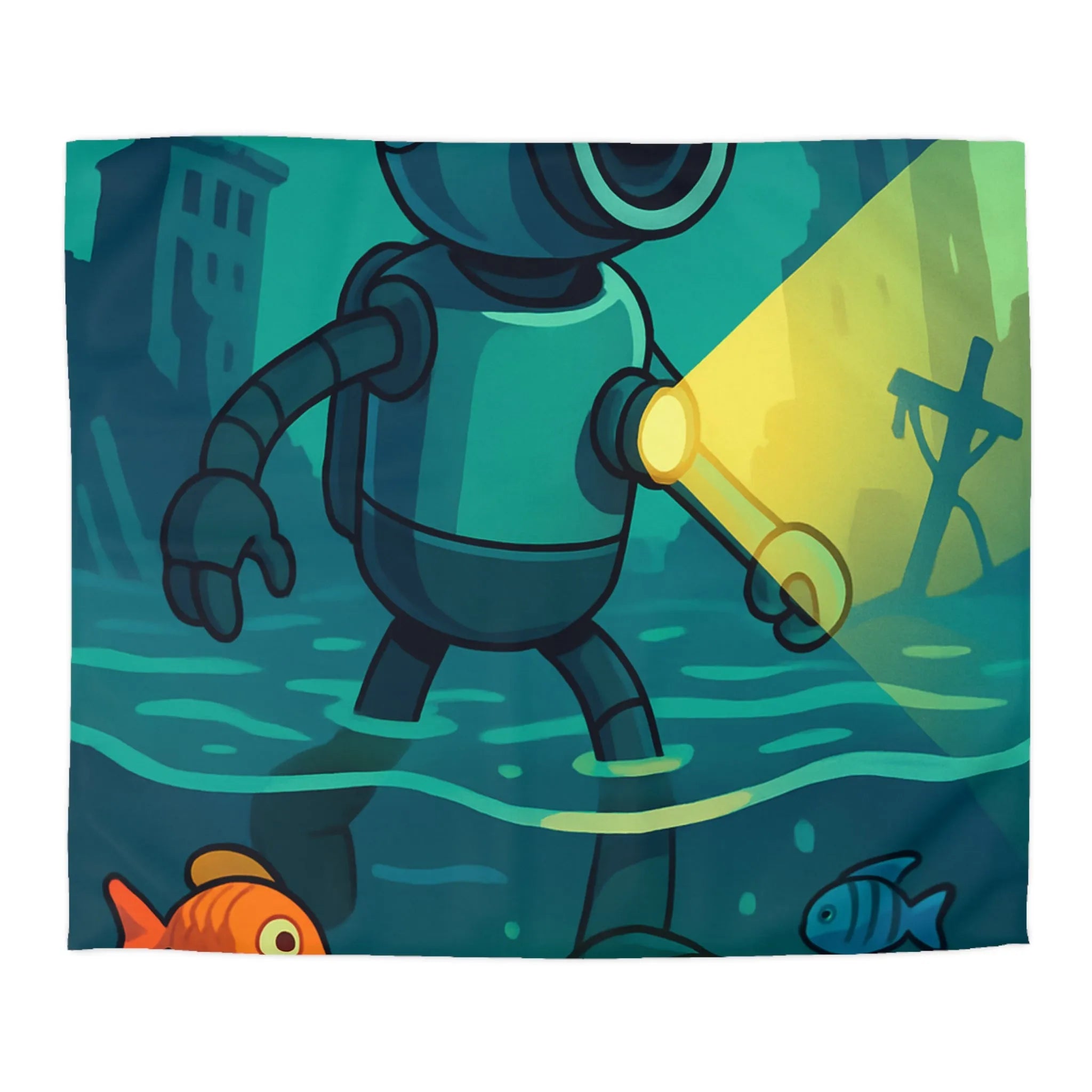 Explorez les Merveilles Sous-Marines avec un Robot Scaphandre et Poissons Colorés Magnifiques