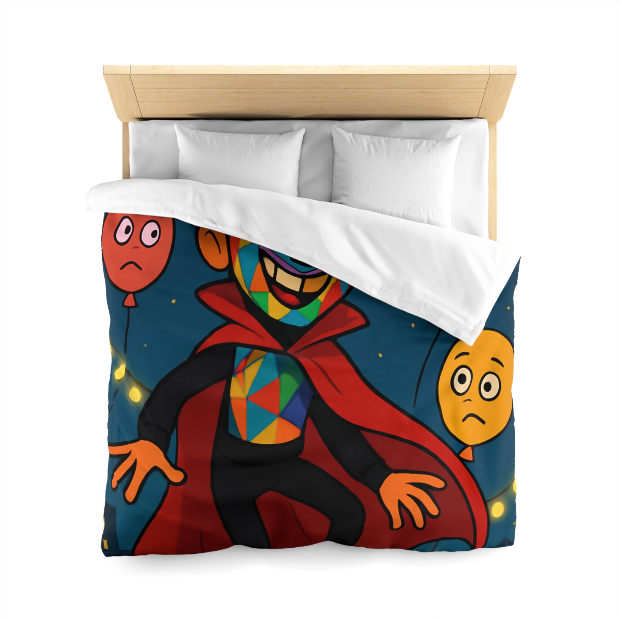 Housse de Couette Microfibre Design Artistique Moderne Décoration Chambre Confort Premium