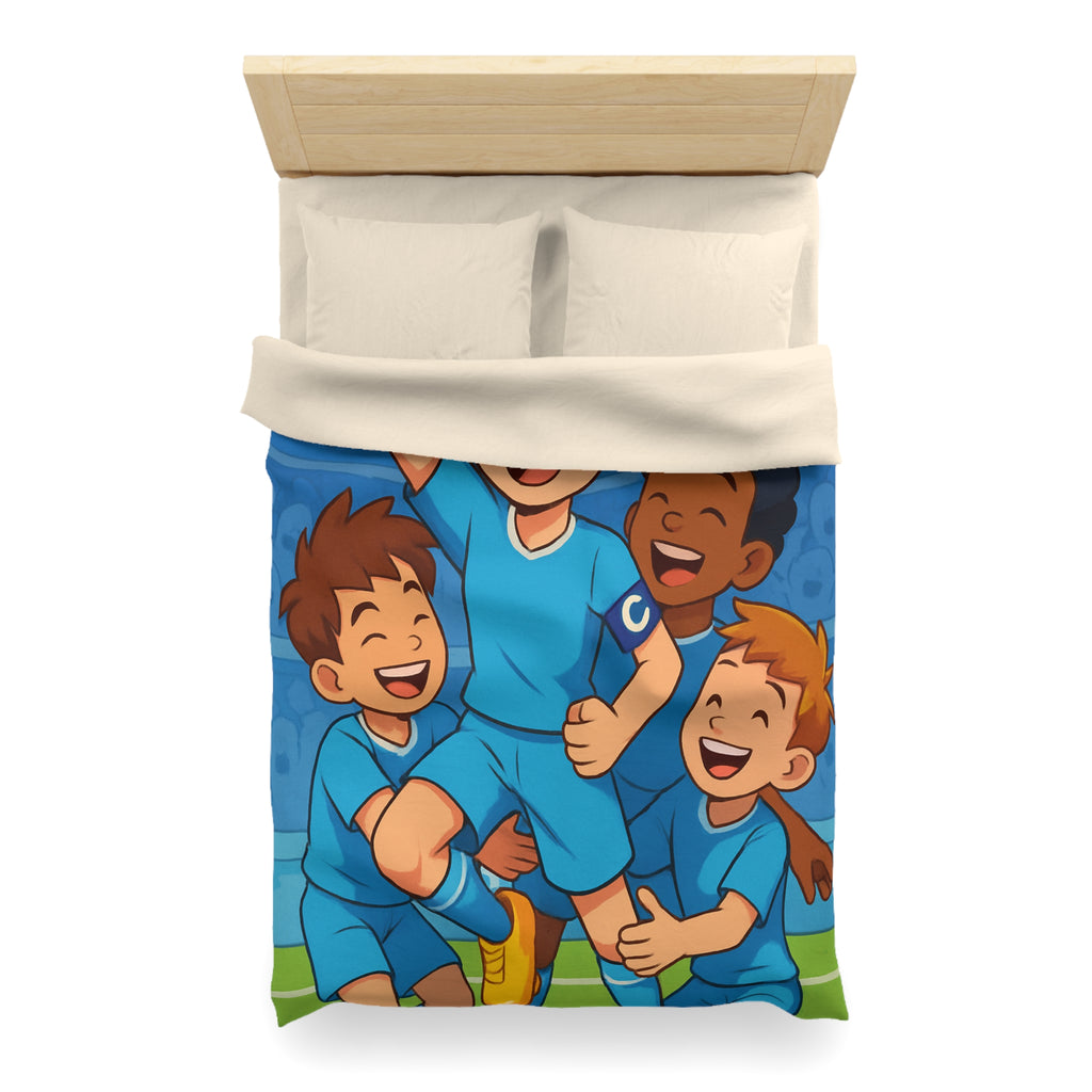 Housse de Couette Microfibre Motif Créatif Original Style Contemporain Chambre Élégante