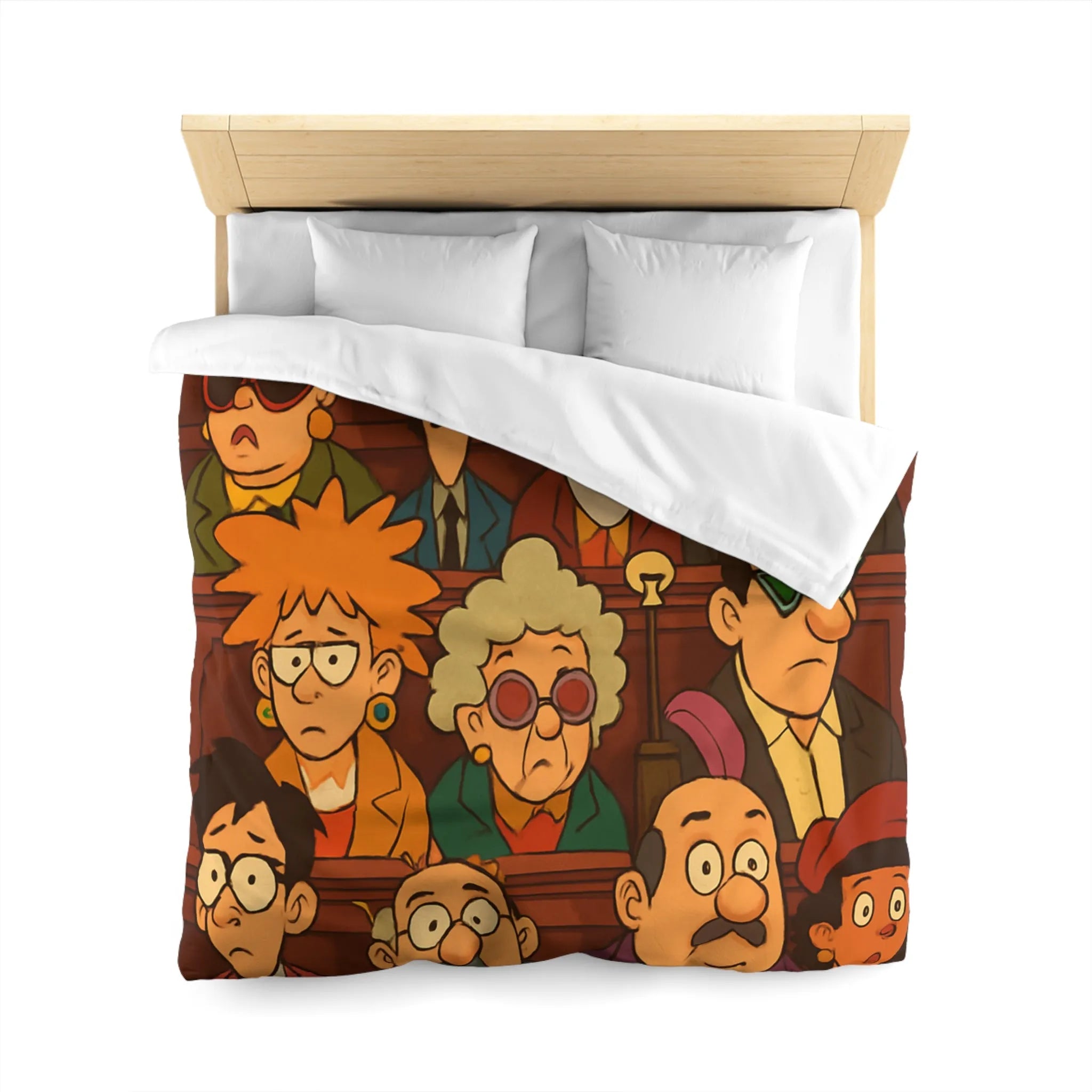 Housse de Couette Microfibre Art Graphique Contemporain Style Décoratif Chambre Tendance