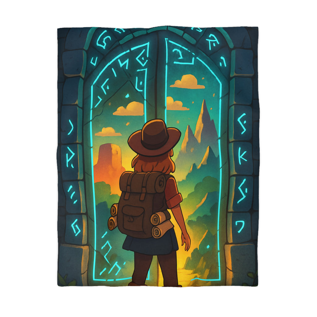 Housse de Couette Microfibre Motif Créatif Original Style Contemporain Chambre Élégante