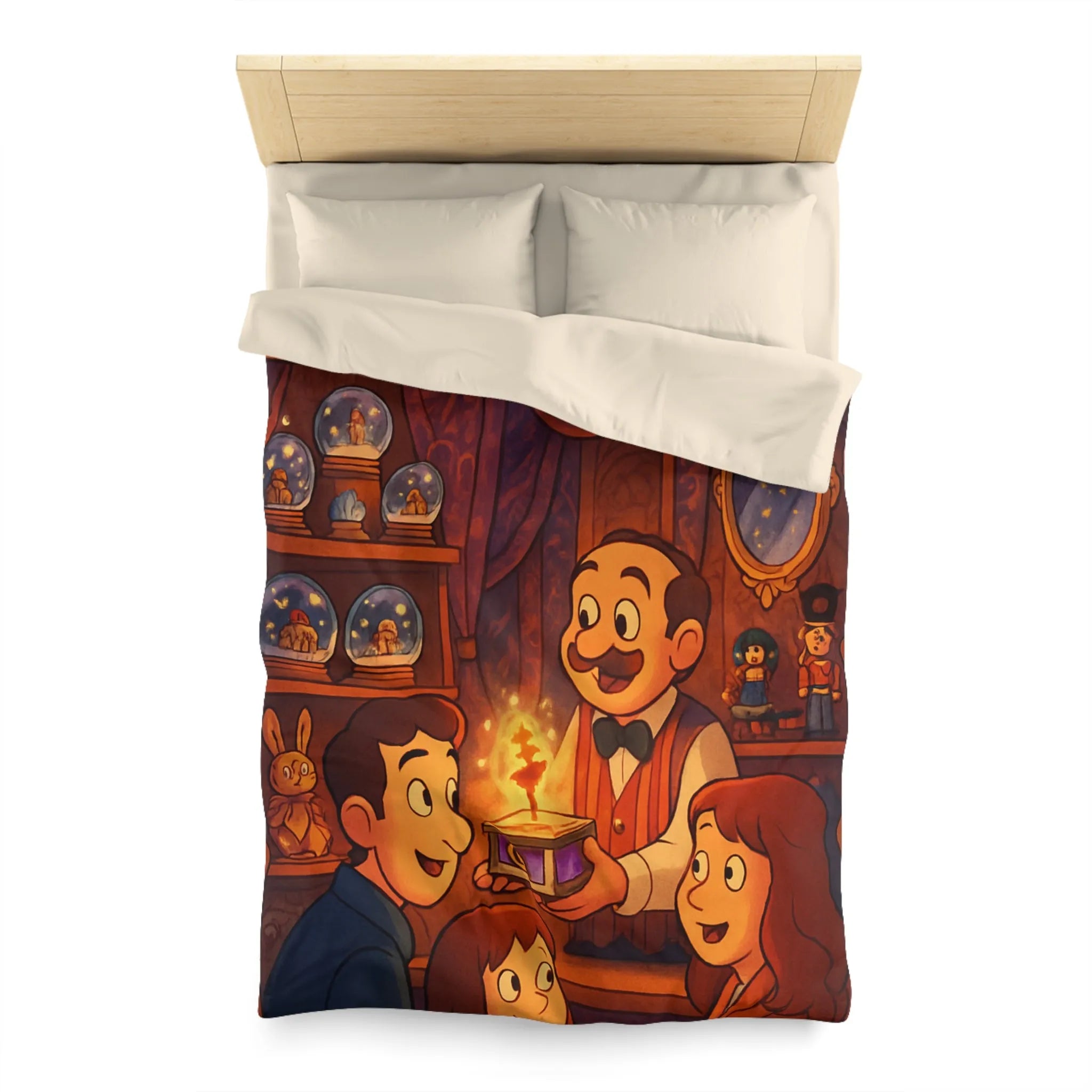 Housse de Couette Microfibre Art Graphique Contemporain Style Décoratif Chambre Tendance