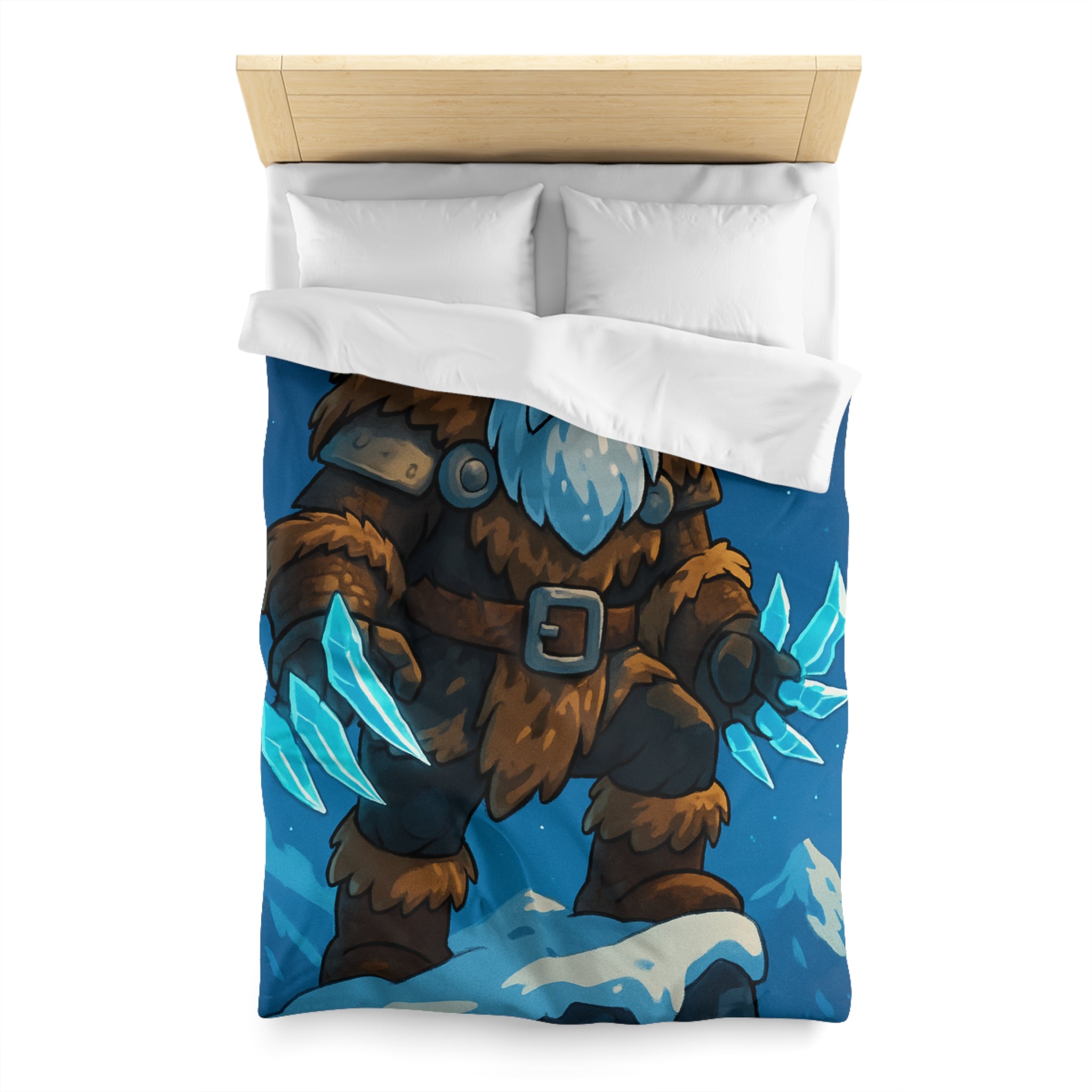 Housse de Couette Microfibre Motif Créatif Original Style Contemporain Chambre Élégante