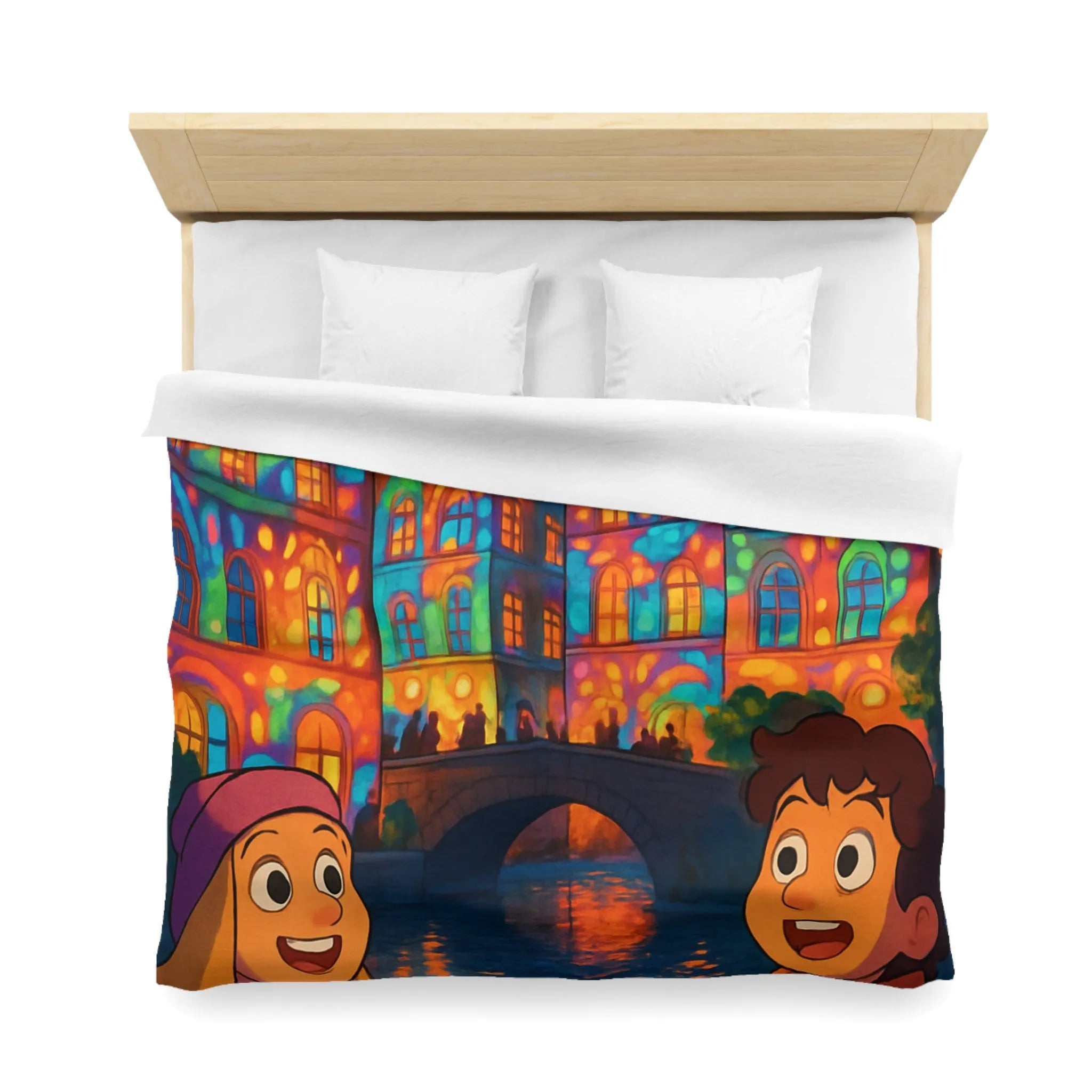 Envolez-vous vers un rêve coloré avec lanterne magique et château illuminé