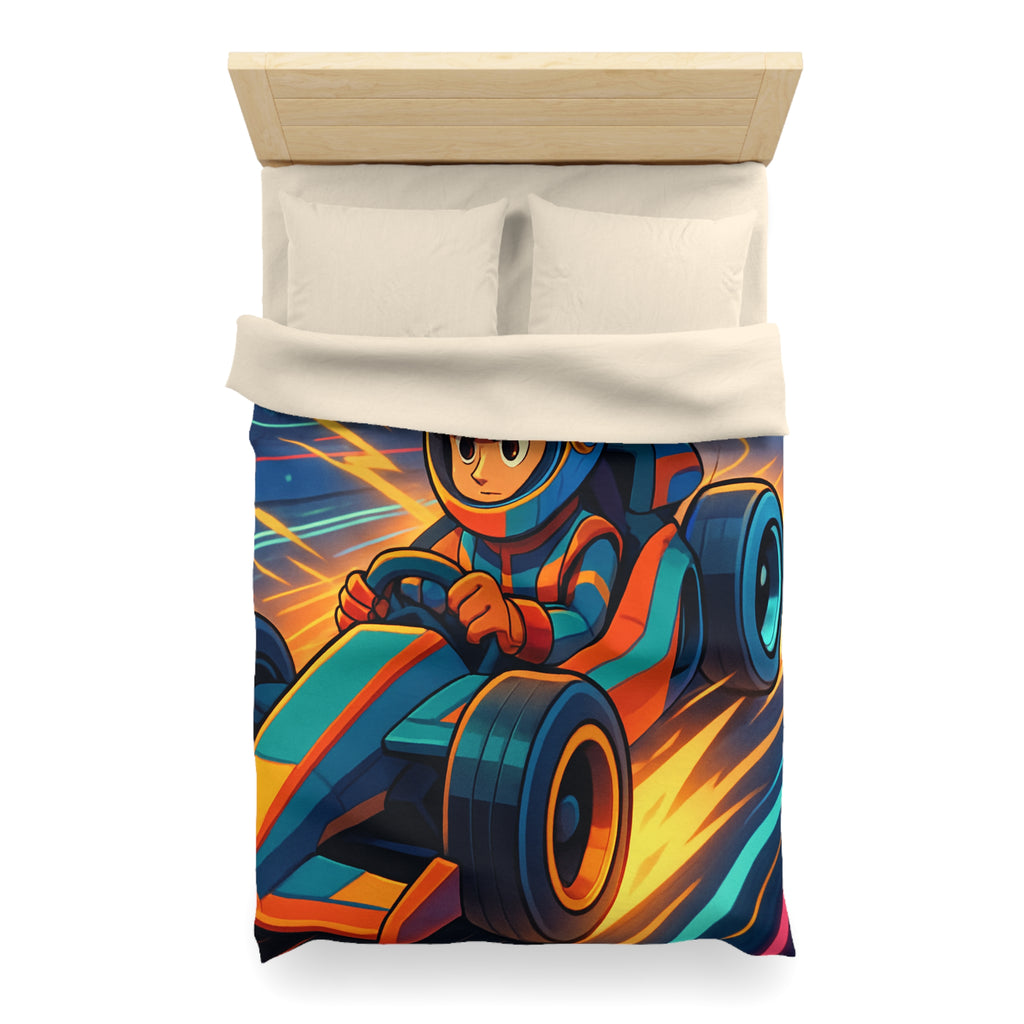 Housse de Couette Microfibre Motif Créatif Original Style Contemporain Chambre Élégante