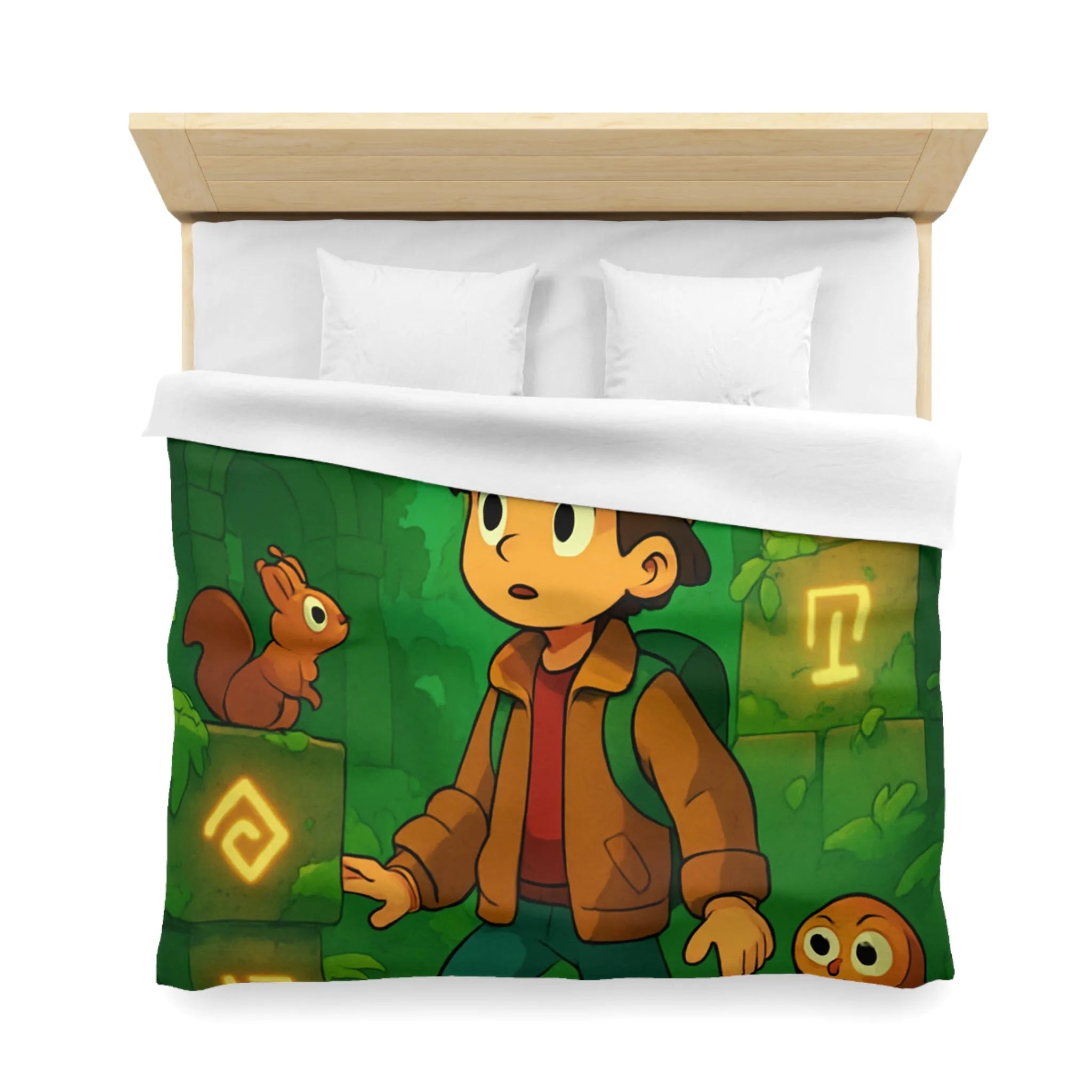 Enchantez Votre Chambre avec une Housse Forêt Mystérieuse et Animaux Curieux Enfants