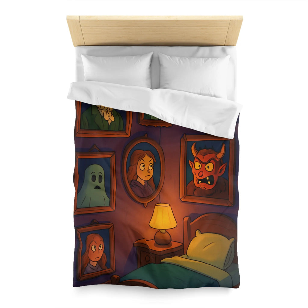 Housse de couette chambre fantaisie avec portraits enchanteurs pour une ambiance mystérieuse et magique