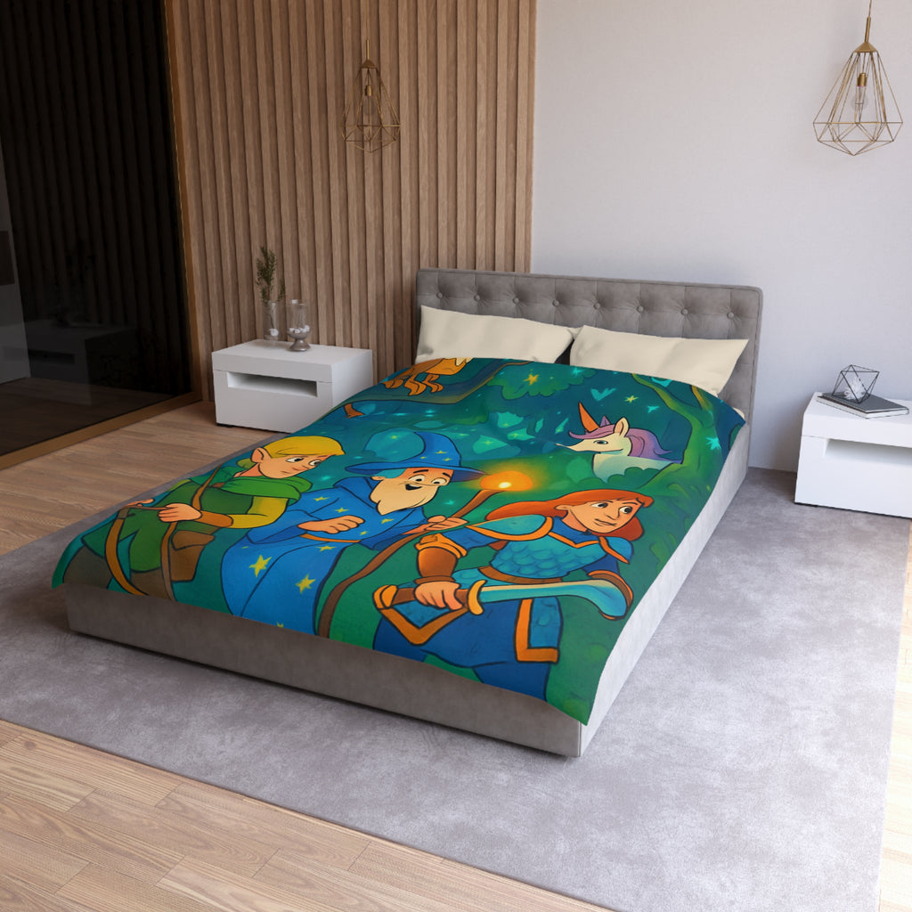 Housse de Couette Microfibre Motif Créatif Original Style Contemporain Chambre Élégante