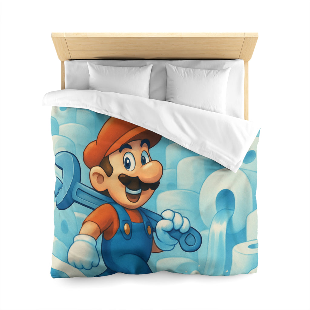 Housse de Couette Microfibre Illustration Unique Design Moderne Décoration Intérieure Raffinée