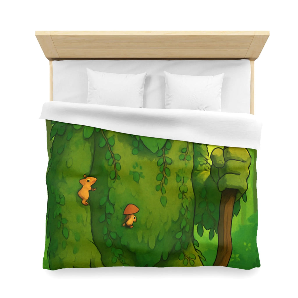 Housse de Couette Enchantée avec Géant Végétal et Forêt de Rêve pour Enfants Héritage