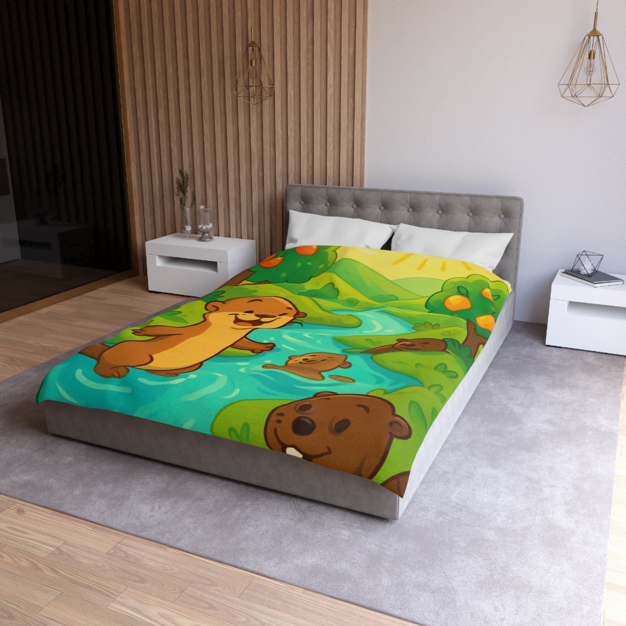 Housse de Couette Microfibre Création Artistique Moderne Design Exclusif Décoration Chambre