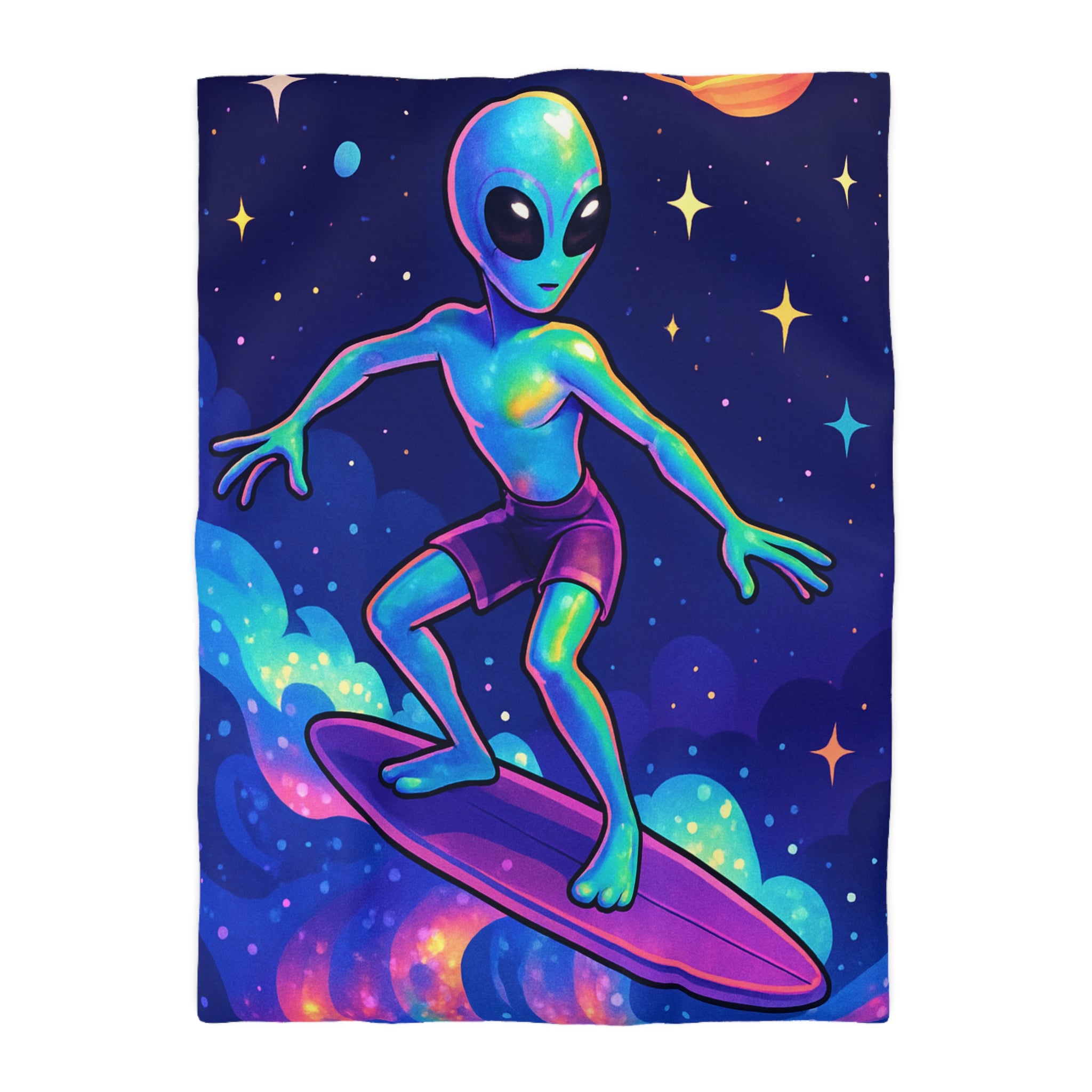 Housse de Couette Microfibre Design Artistique Moderne Décoration Chambre Confort Premium