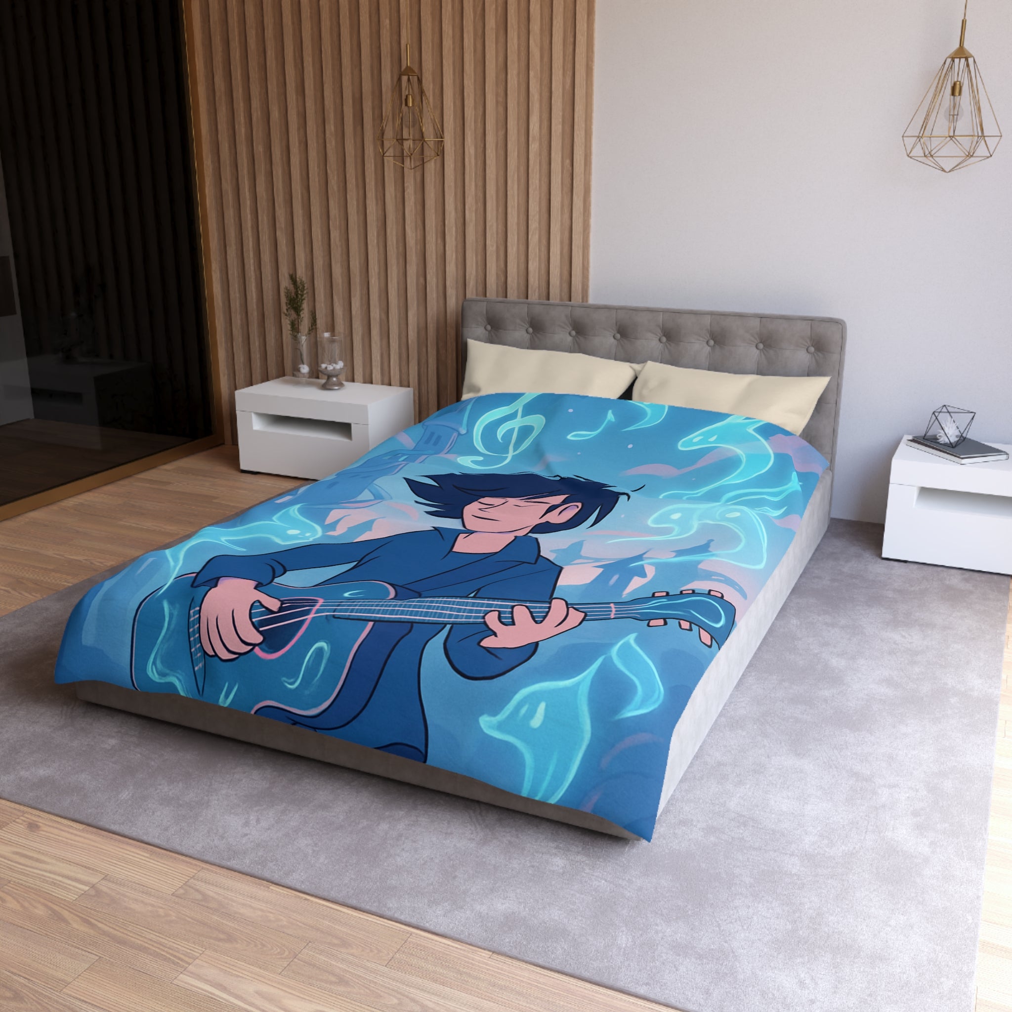 Housse de Couette Microfibre Création Artistique Moderne Design Exclusif Décoration Chambre