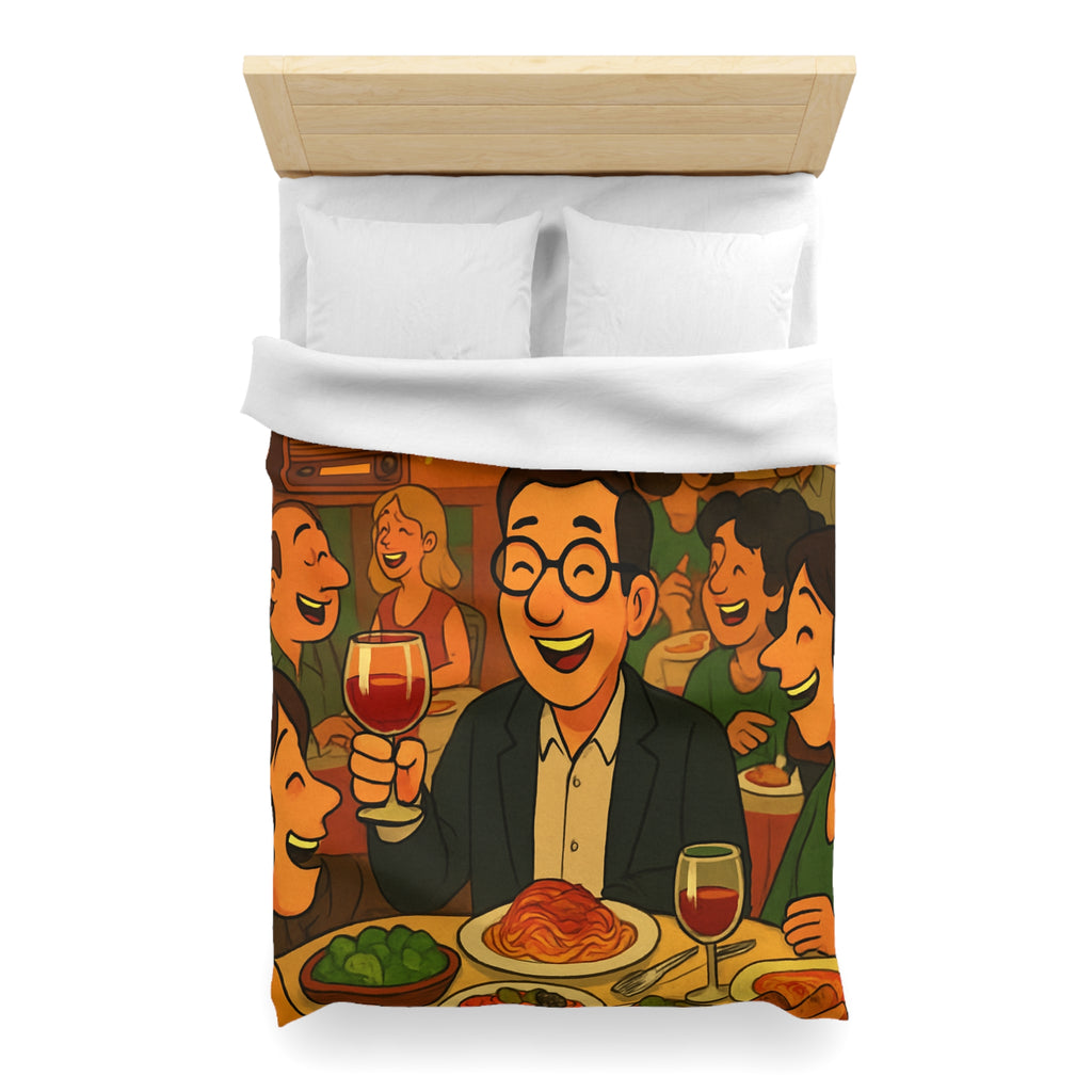 Housse de Couette Microfibre Illustration Unique Design Moderne Décoration Intérieure Raffinée