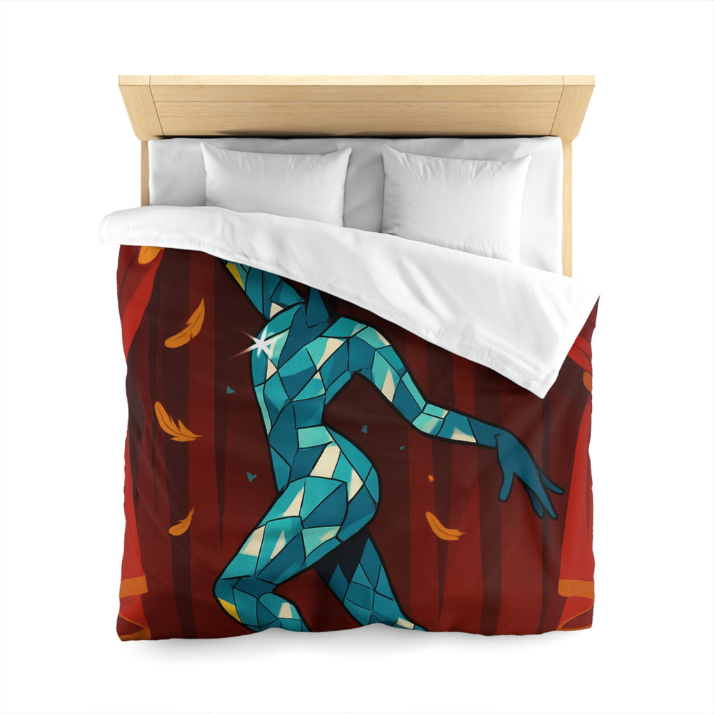 Housse de Couette Microfibre Motif Créatif Original Style Contemporain Chambre Élégante