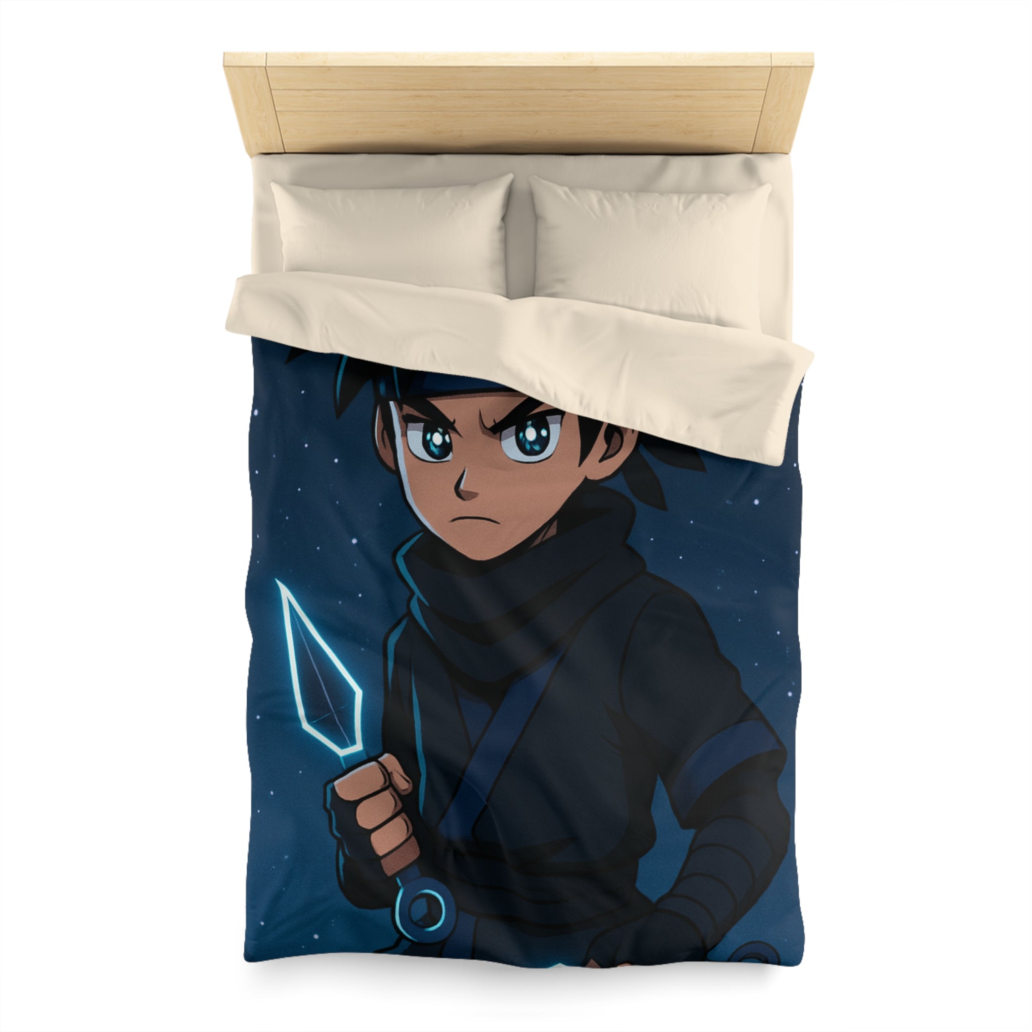 Housse de Couette Microfibre Illustration Unique Design Moderne Décoration Intérieure Raffinée