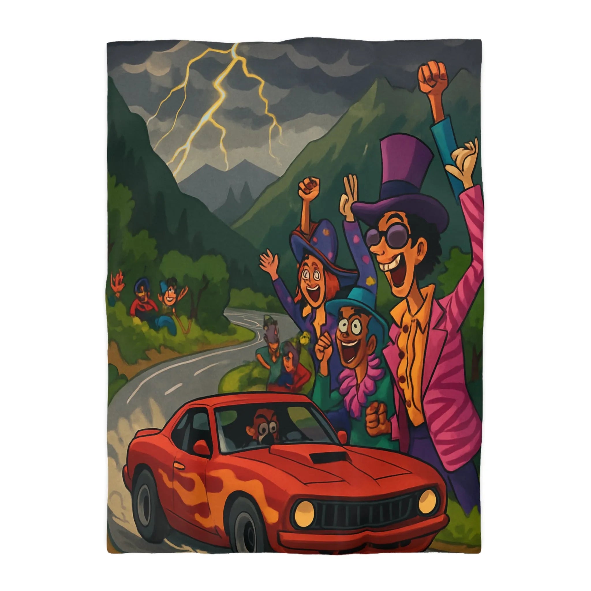 Housse de Couette Microfibre Création Artistique Moderne Design Exclusif Décoration Chambre