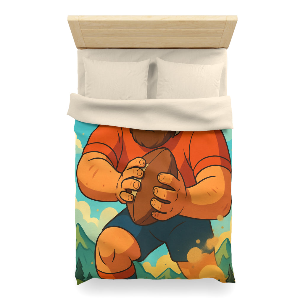 Housse de Couette Microfibre Motif Créatif Original Style Contemporain Chambre Élégante