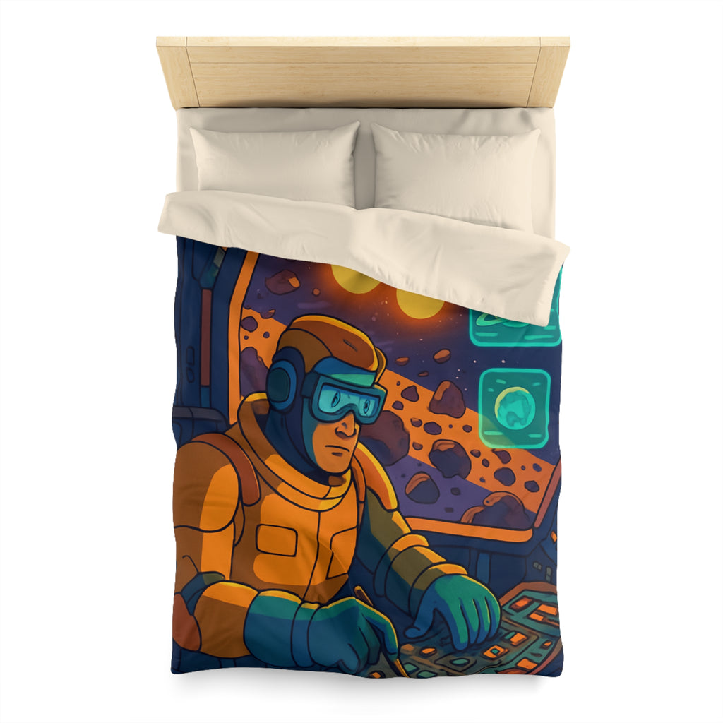 Housse de Couette Microfibre Illustration Unique Design Moderne Décoration Intérieure Raffinée