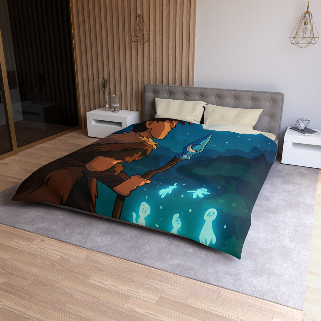 Housse de Couette Microfibre Design Artistique Moderne Décoration Chambre Confort Premium