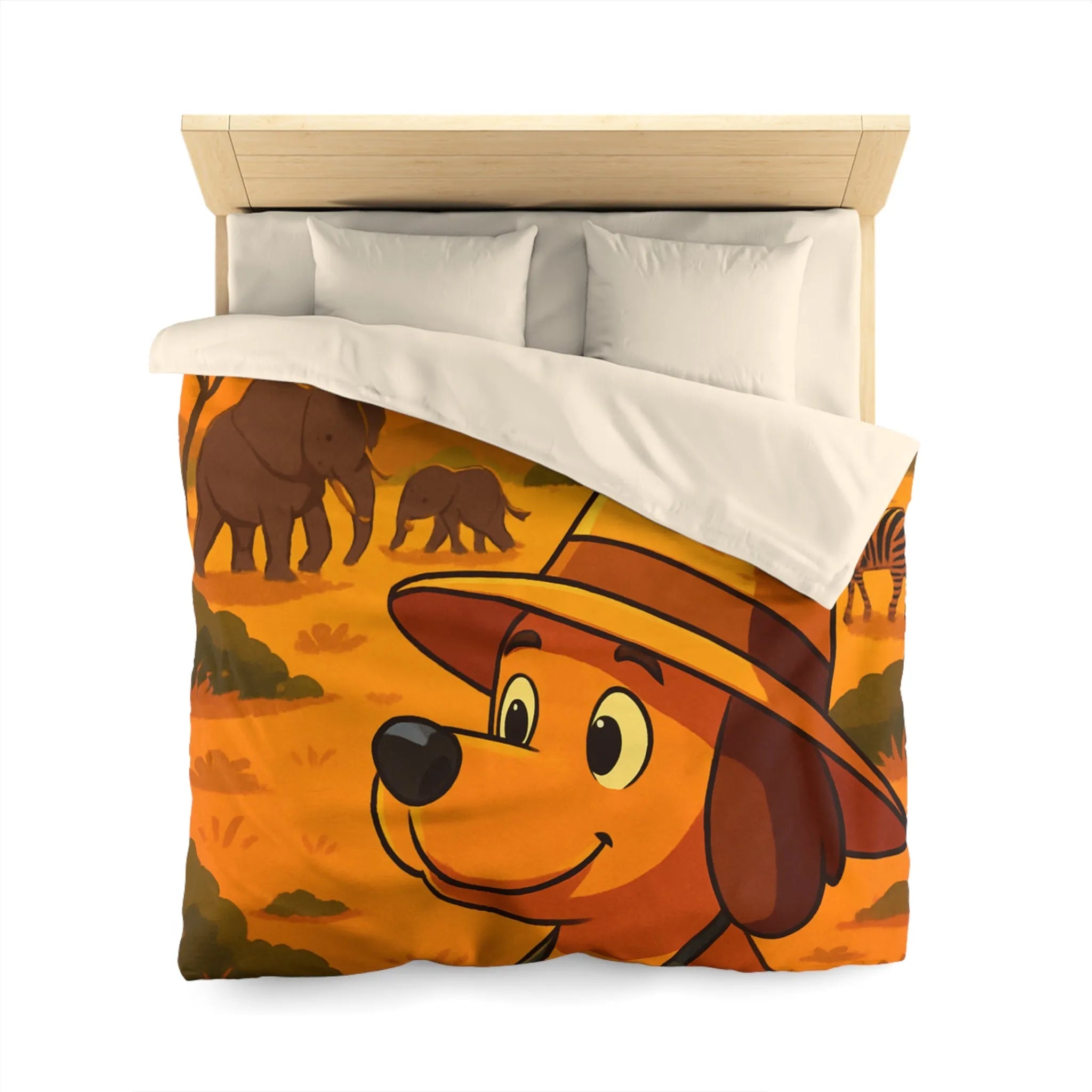 Explorez l'Afrique avec chien mignon et paysages magnifiques pour enfants aventureux