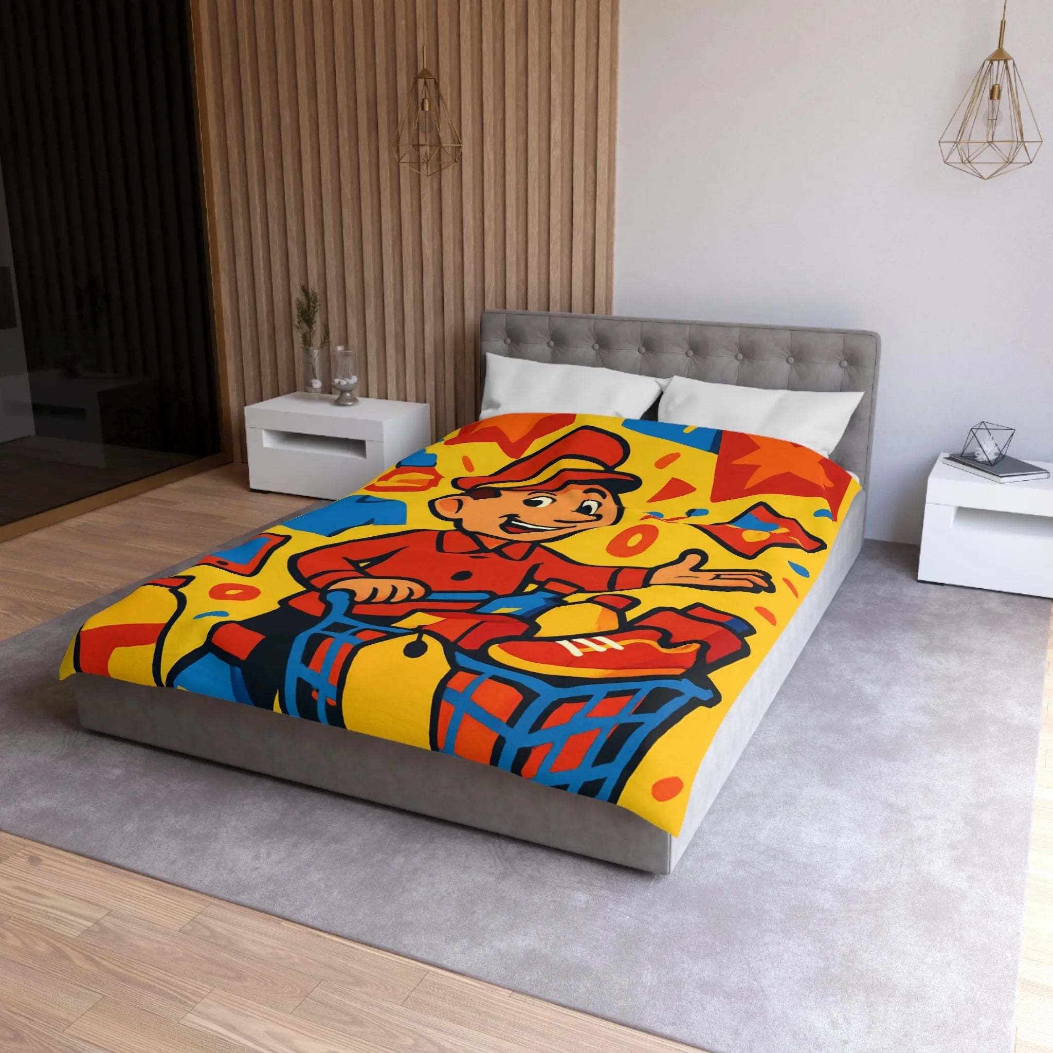 Housse de Couette Microfibre Création Artistique Moderne Design Exclusif Décoration Chambre