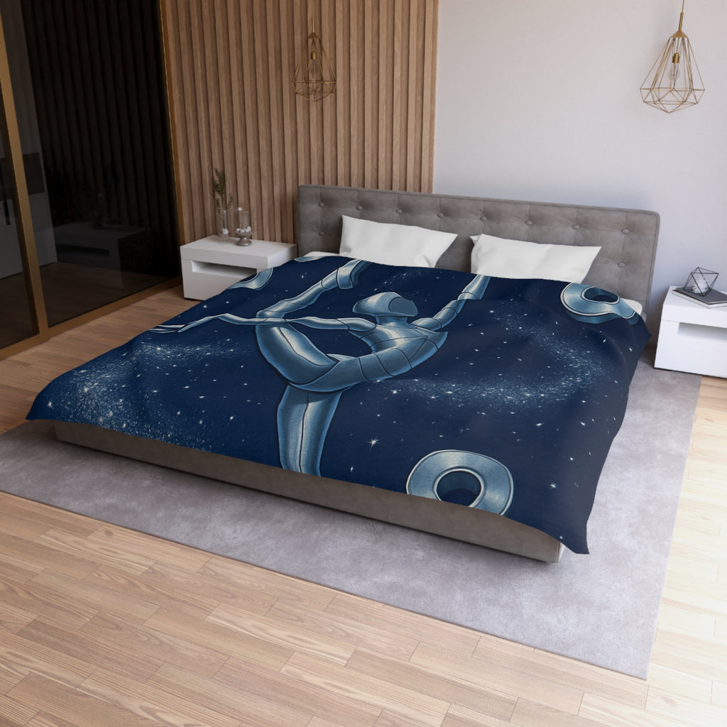 Housse de Couette Microfibre Illustration Unique Design Moderne Décoration Intérieure Raffinée